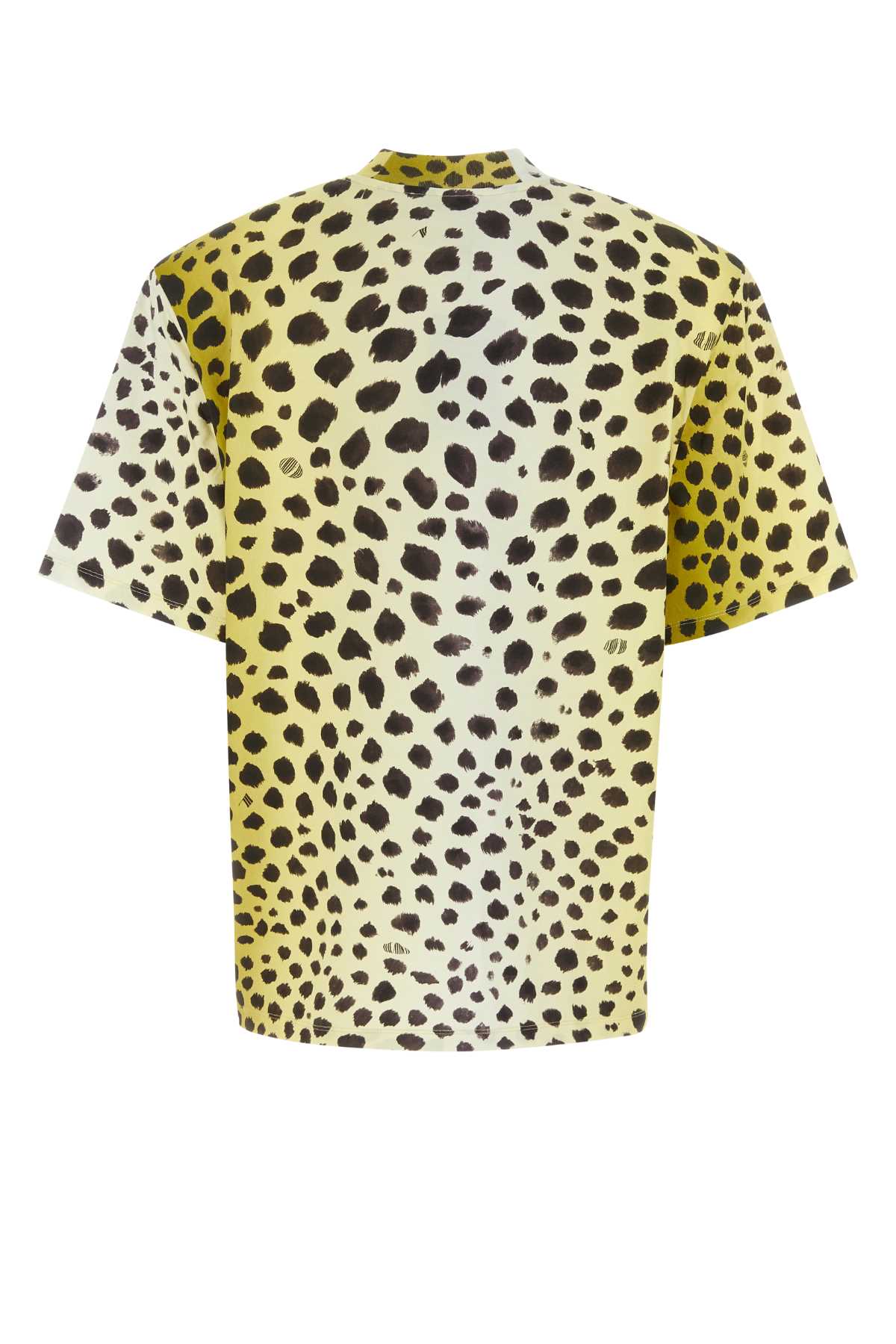 Shop Attico Printed Cotton Oversize Kilie T-shirt In Lightyellow