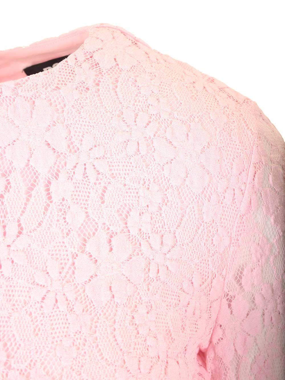Rotate Birger Christensen Rotate Sunday Floral Lace Mini Dress In Rose