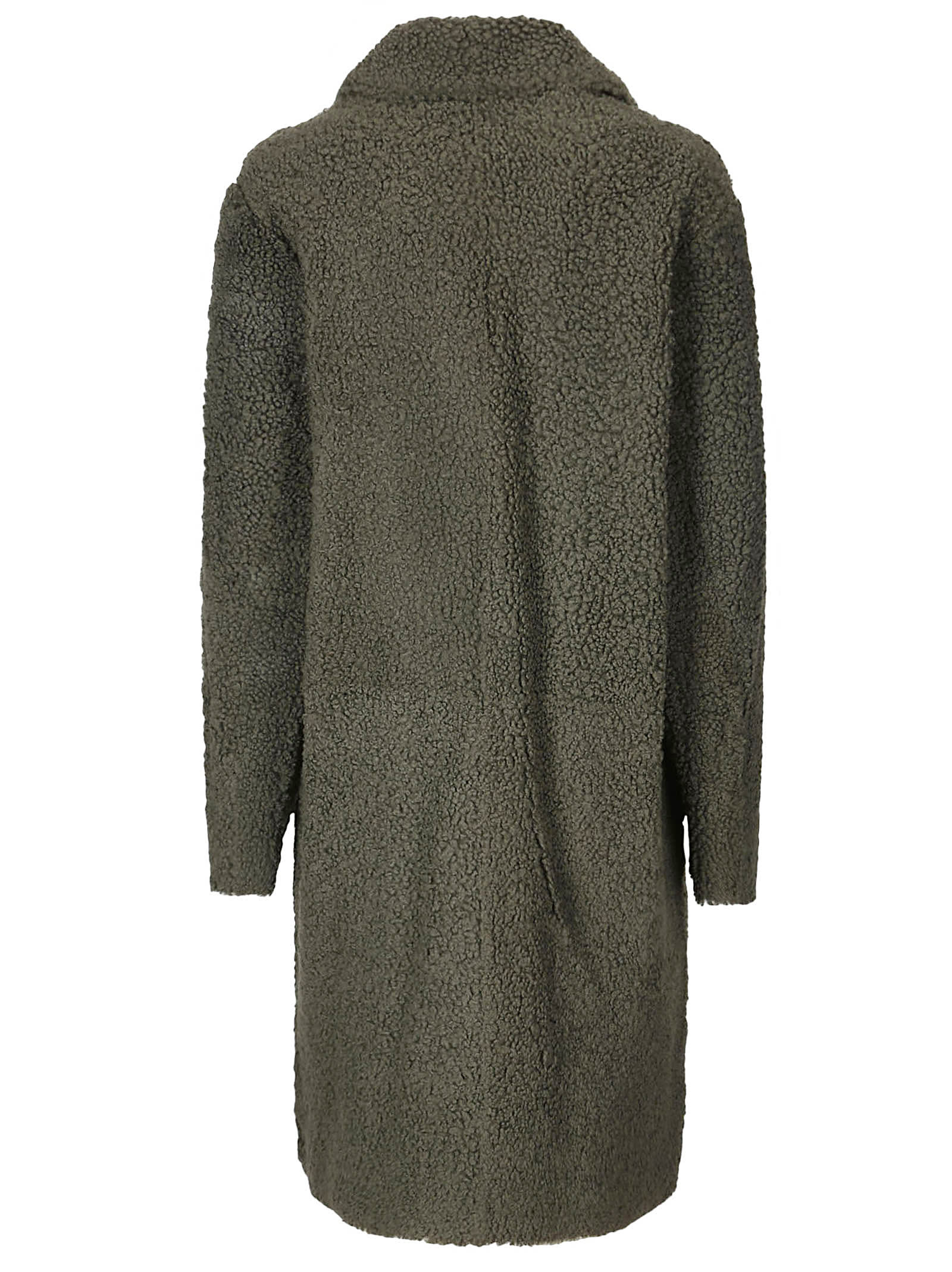 Shop Desa 1972 Shearling Coat In Moss