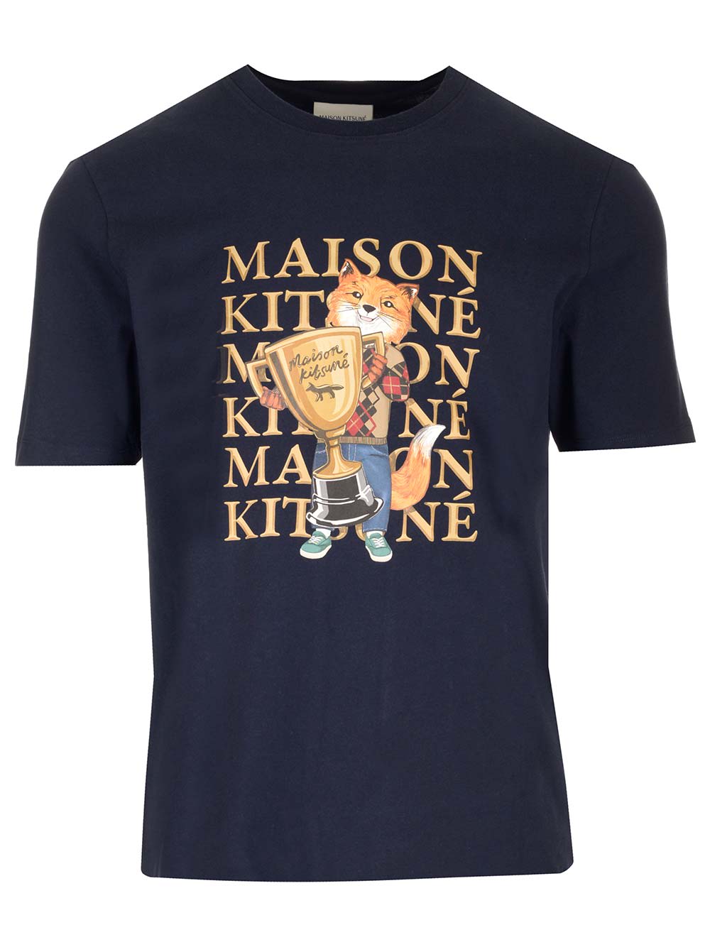 Shop Maison Kitsuné Fox Champion T-shirt