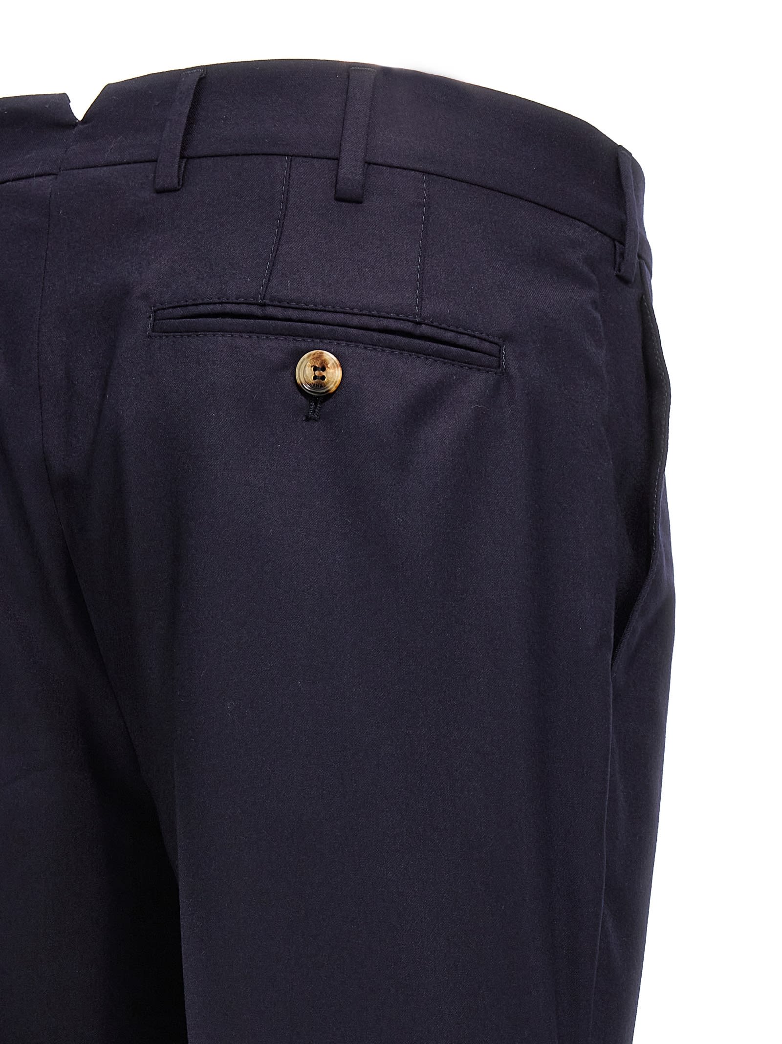 Shop Brunello Cucinelli Smart Pants In Blue