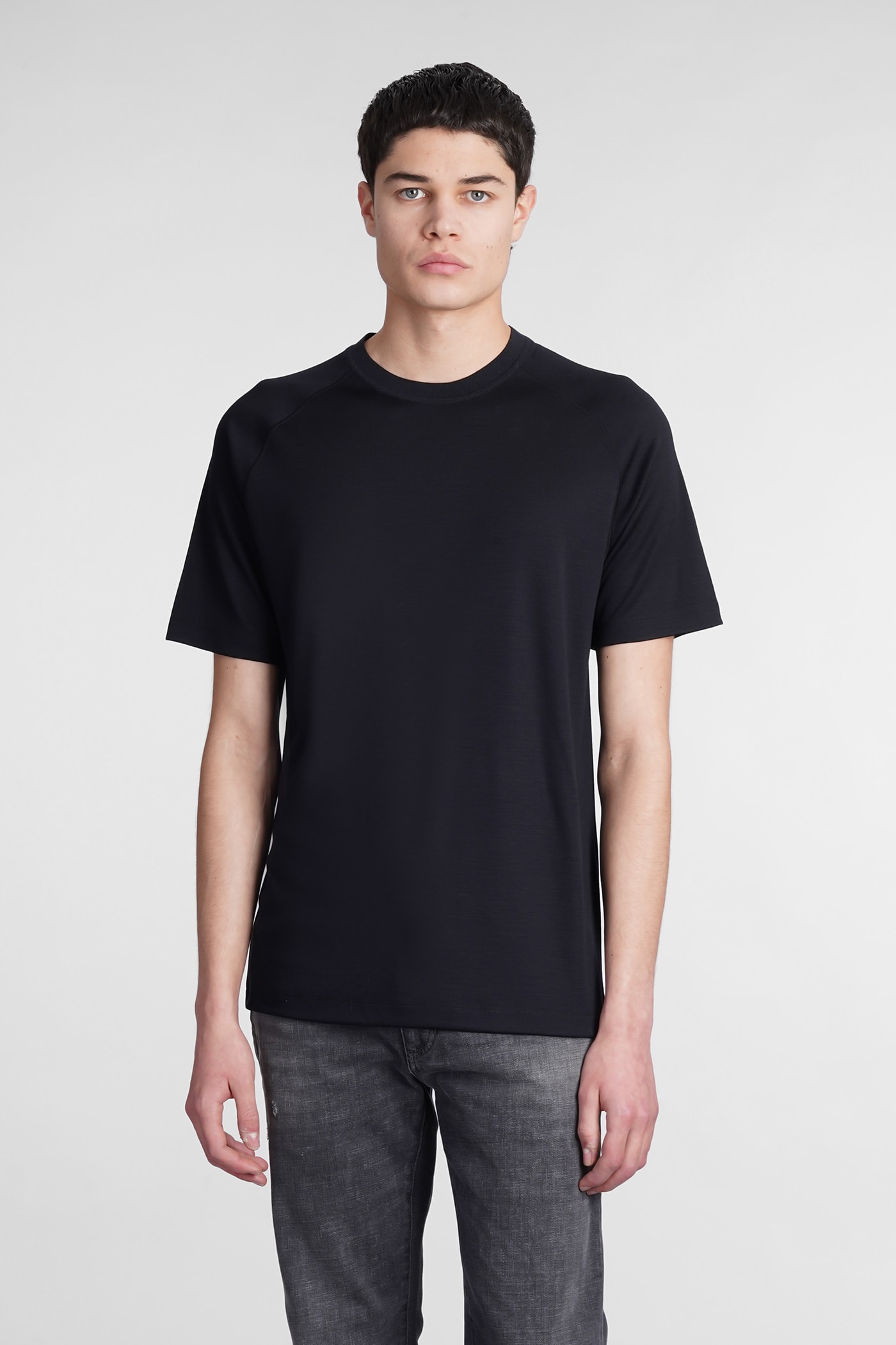 Ermenegildo Zegna T-shirt In Black Wool
