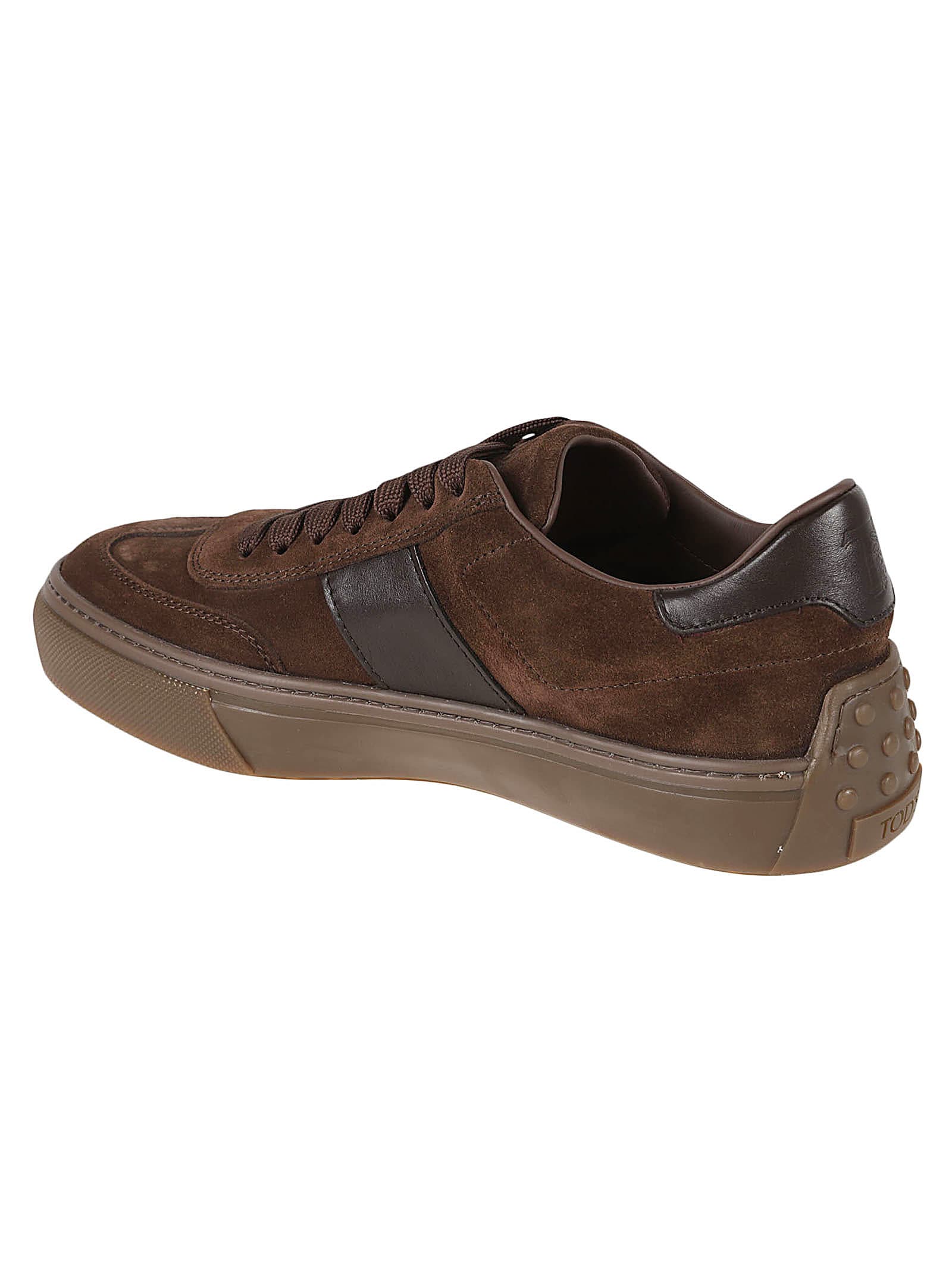 Shop Tod's Bass Cass Sneakers In Brown/caffe