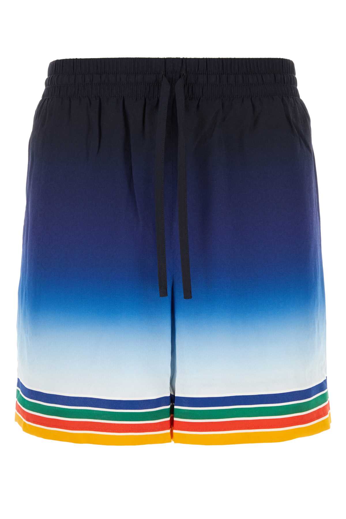 Printed Silk Swimming Shorts