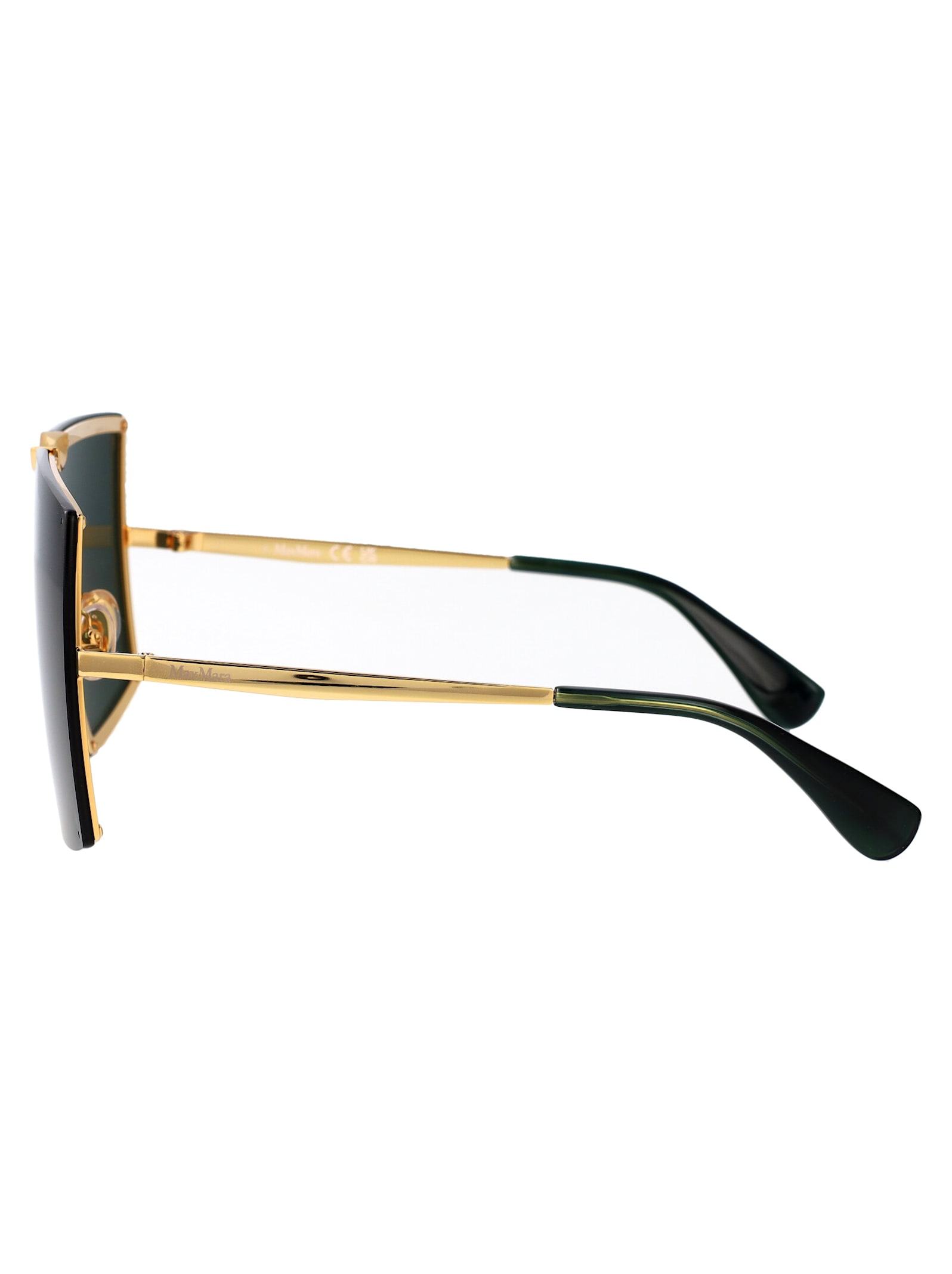 Shop Max Mara Mm0117/s Sunglasses In Gold Black