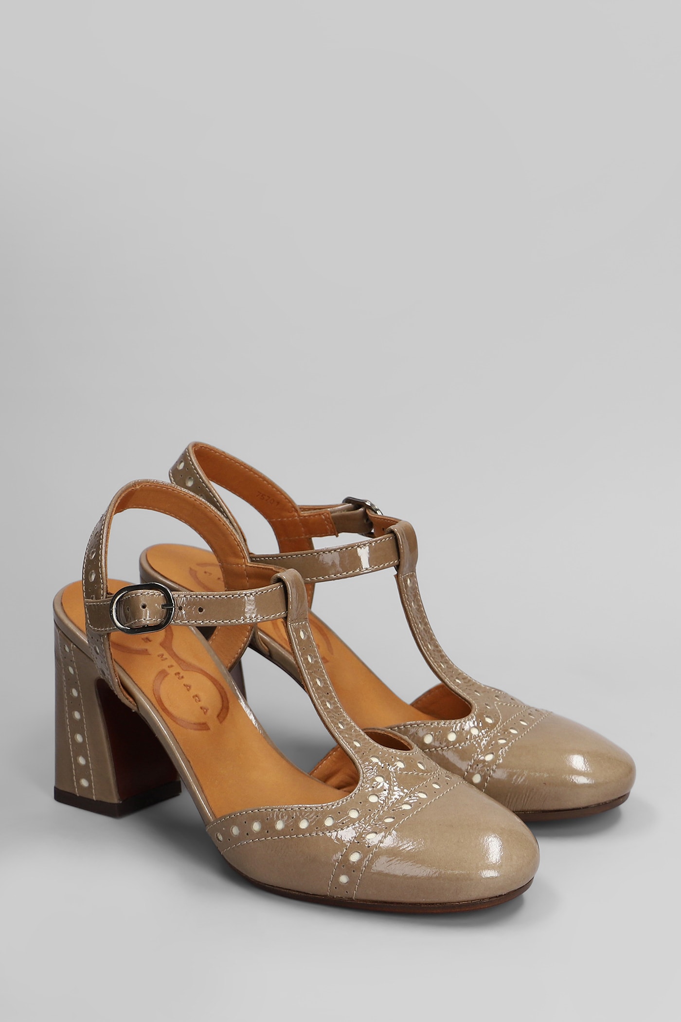 Chie Mihara Mira 46 Pumps In Taupe Leather In Taupe