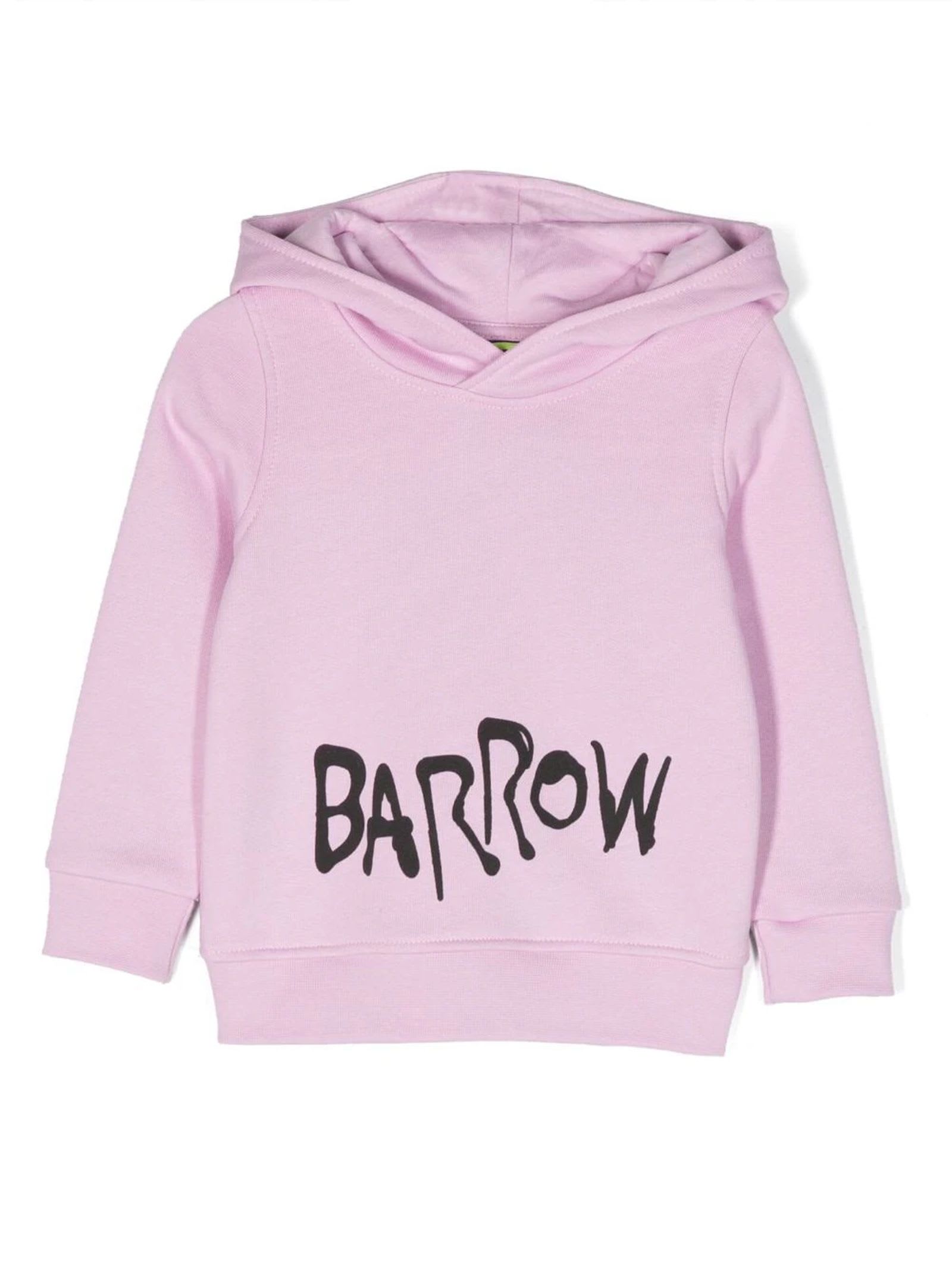 Barrow Teddy Bear-print Cotton Sweatshirt In Rosa