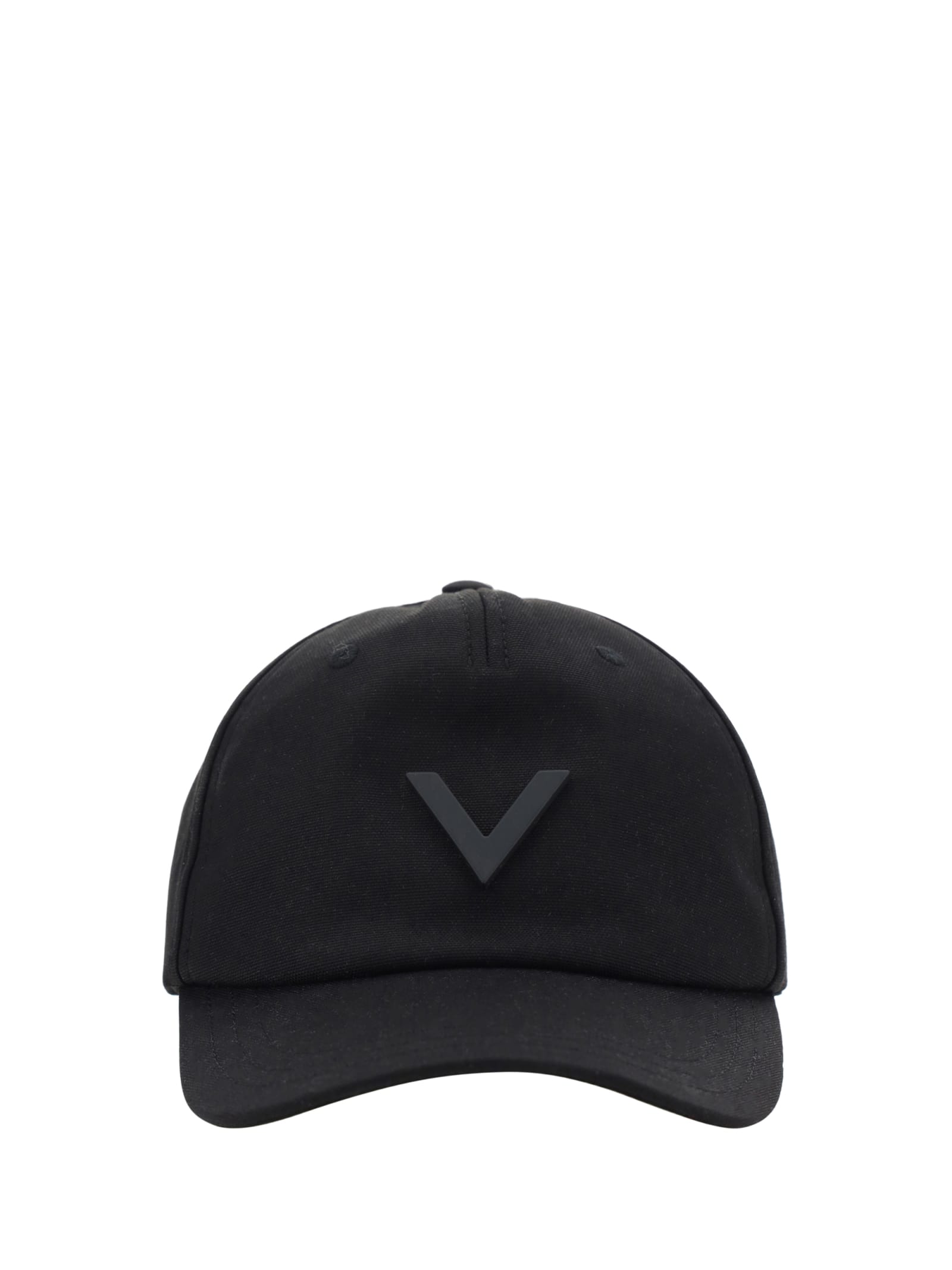 Shop Valentino Garavani Baseball Hat In Nero