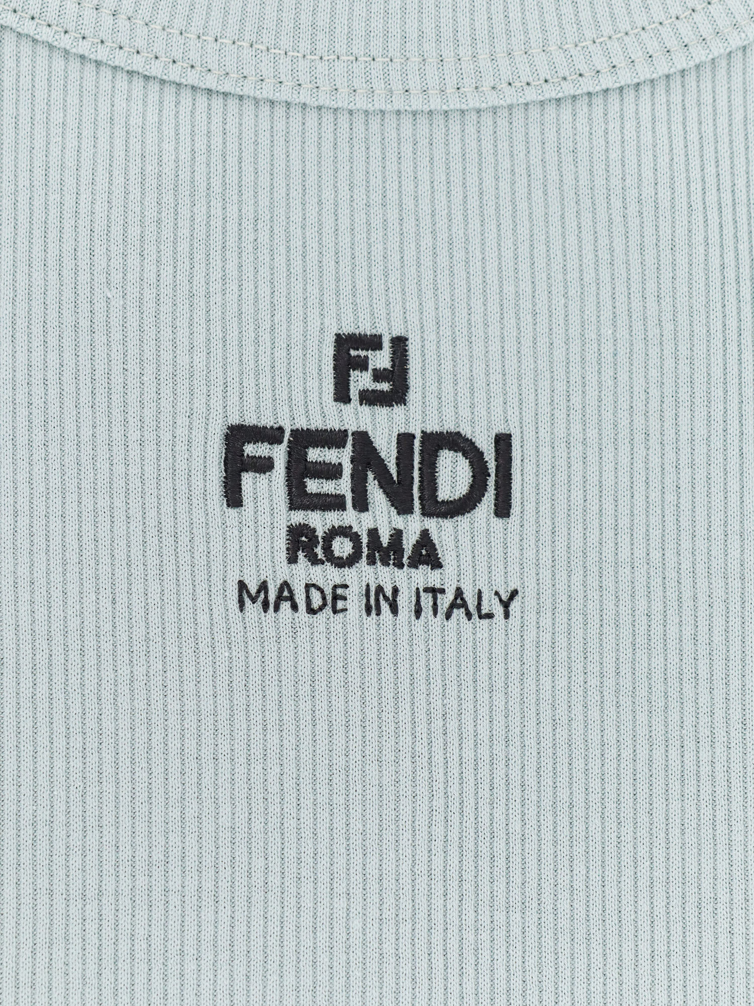 Shop Fendi Top In Clear Blue