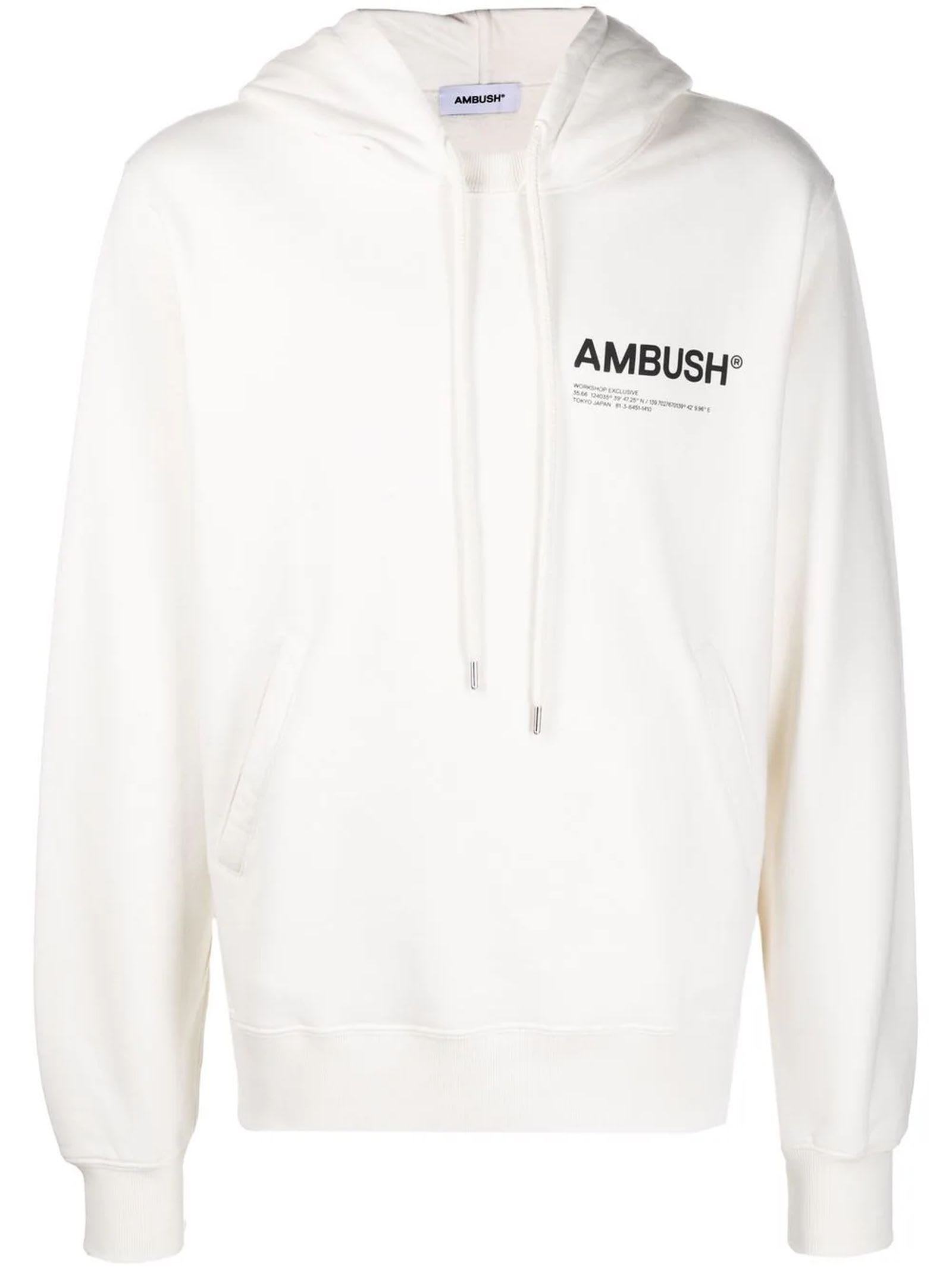 AMBUSH White Cotton Hoodie