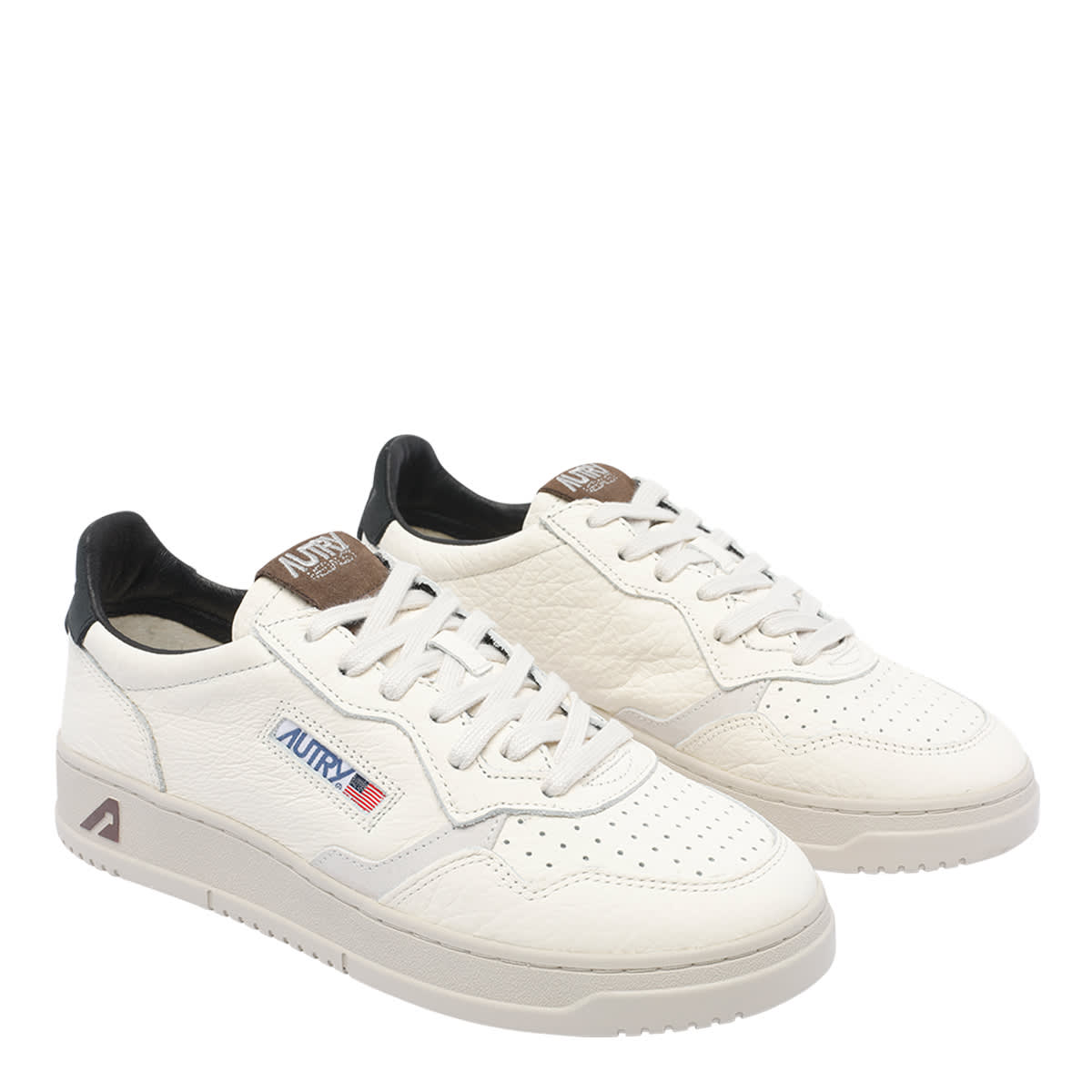 Autry Medalist Leather Low-top Sneakers In White