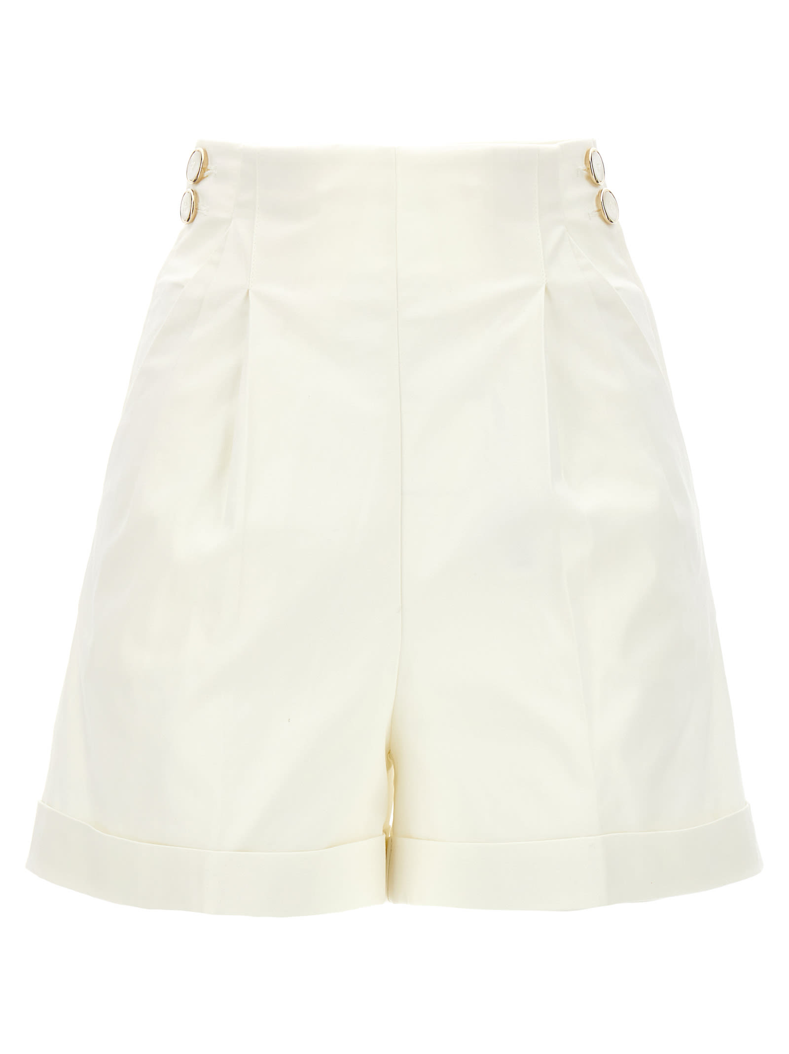 chrysant kalkoen Zonder LIU JO frayed-edge belted shorts | Smart Closet