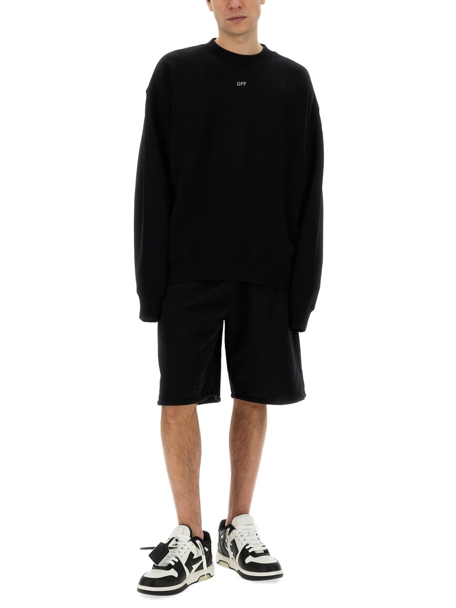 OFF-WHITE SWEATSHIRT WITH LOGO 