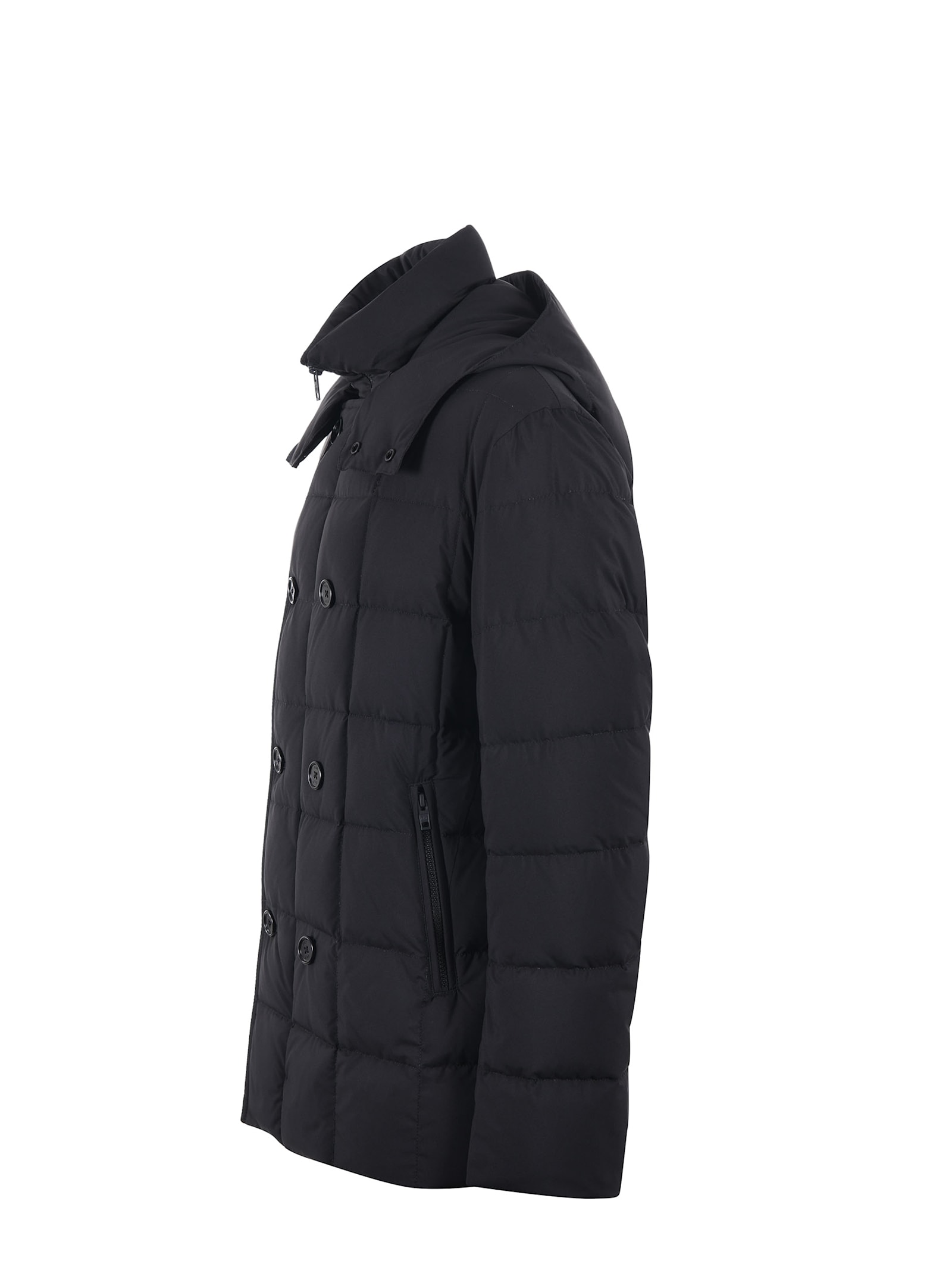 Shop Fay Quilted Nylon Down Jacket In Black