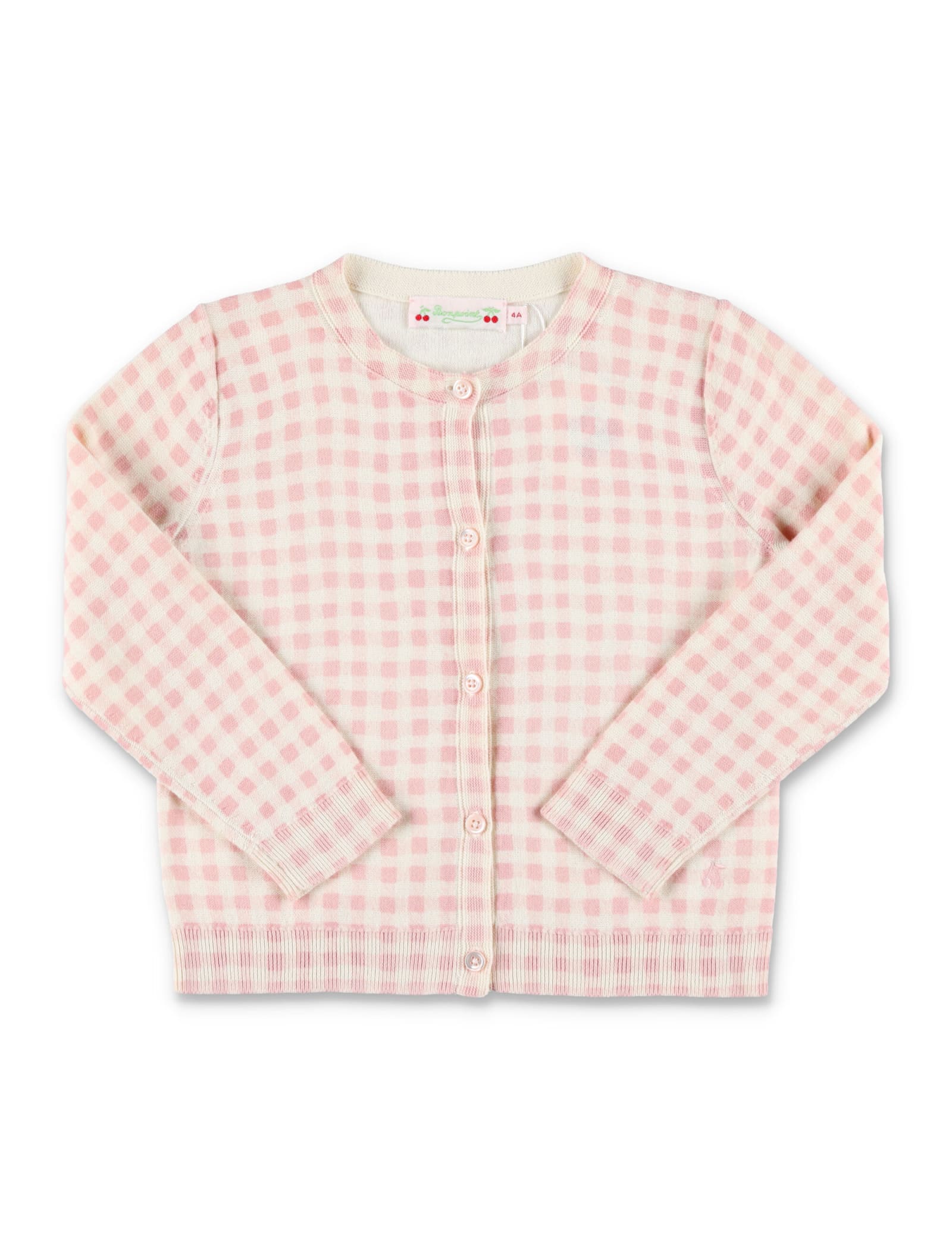 Bonpoint Cardigan Marine In Ca Rose