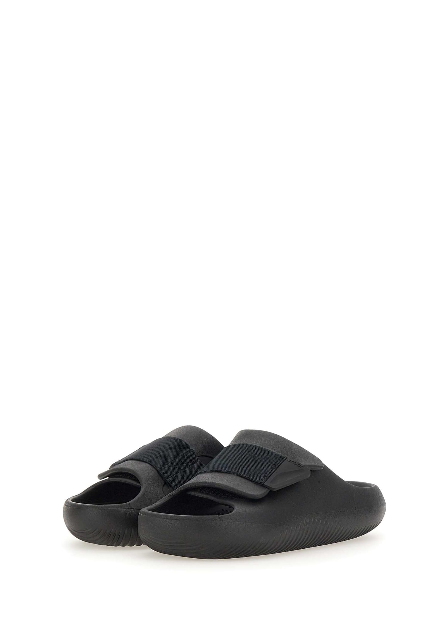 Shop Crocs Mellow Luxe Recovery Sandals In Black