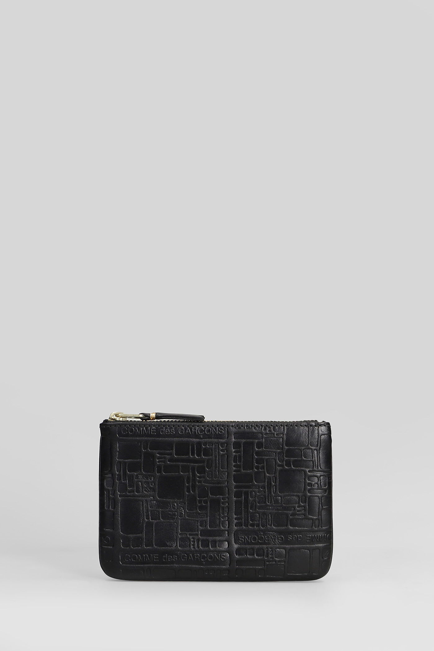 Comme Des Garçons Wallet In Black Leather In Black