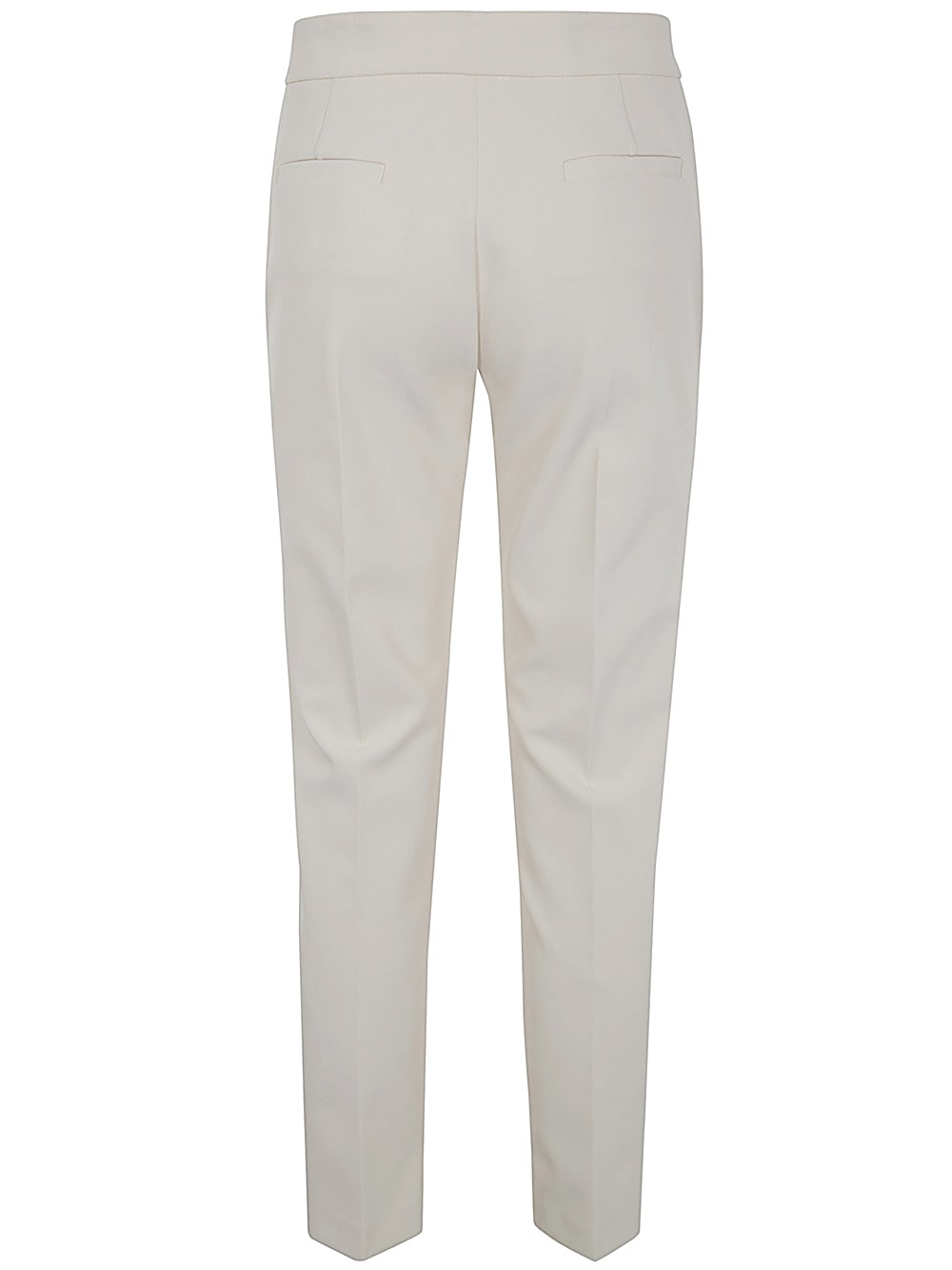 Shop Blugirl Regular Crepe Stretch Trousers In Buttercream