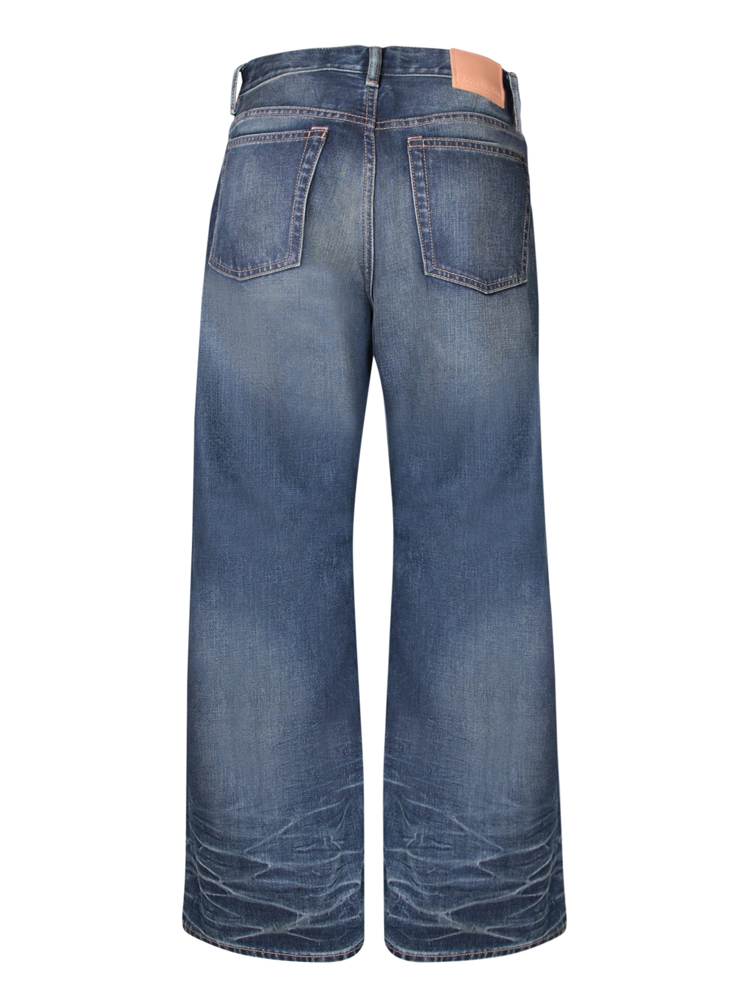 Shop Acne Studios Flared Blue Jeans