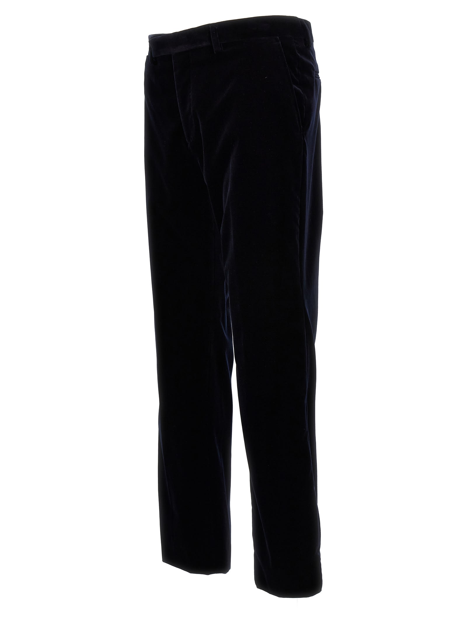 Shop Gucci Velvet Pants In Blue