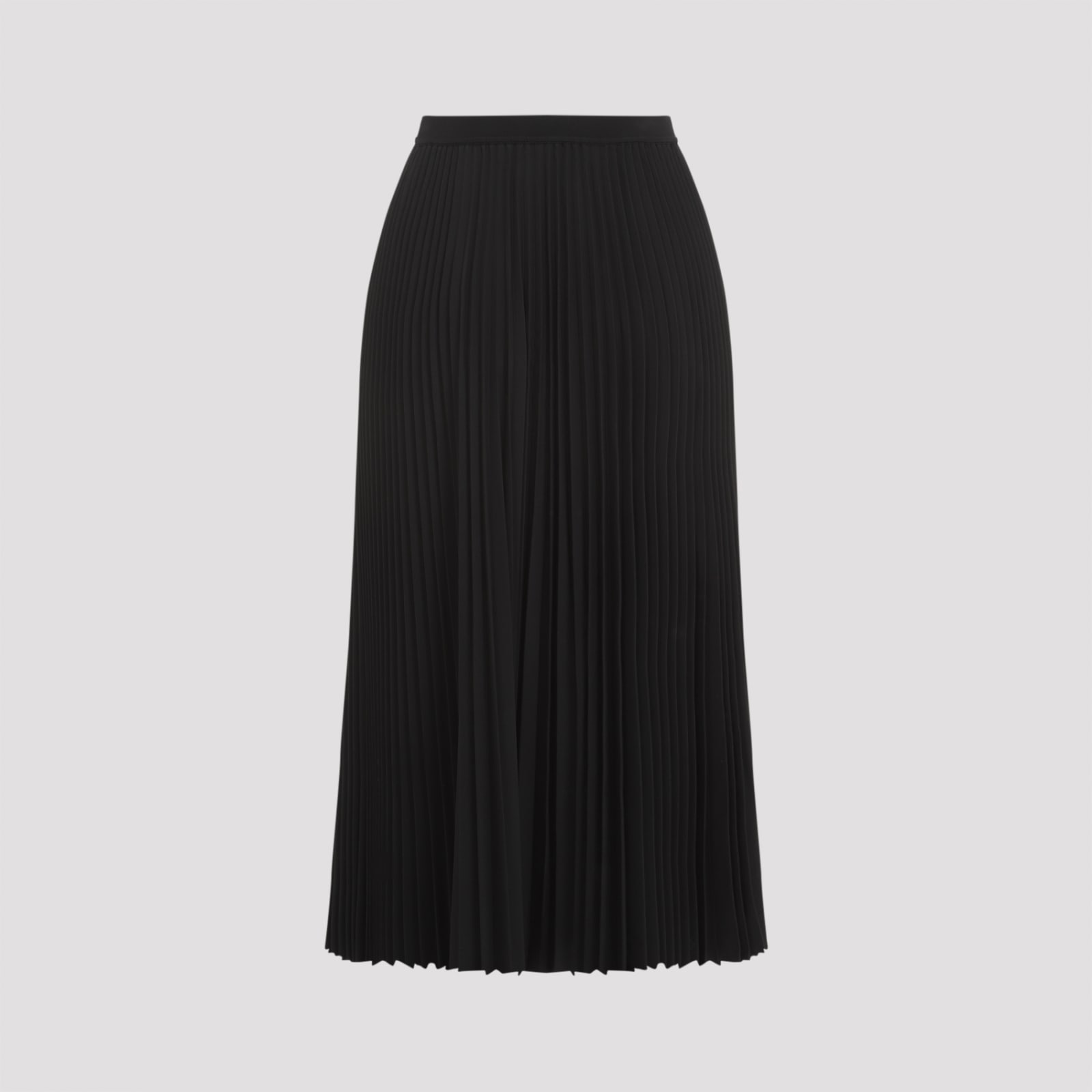 Shop Theory Recycled Polyester Midi Skirt In Black