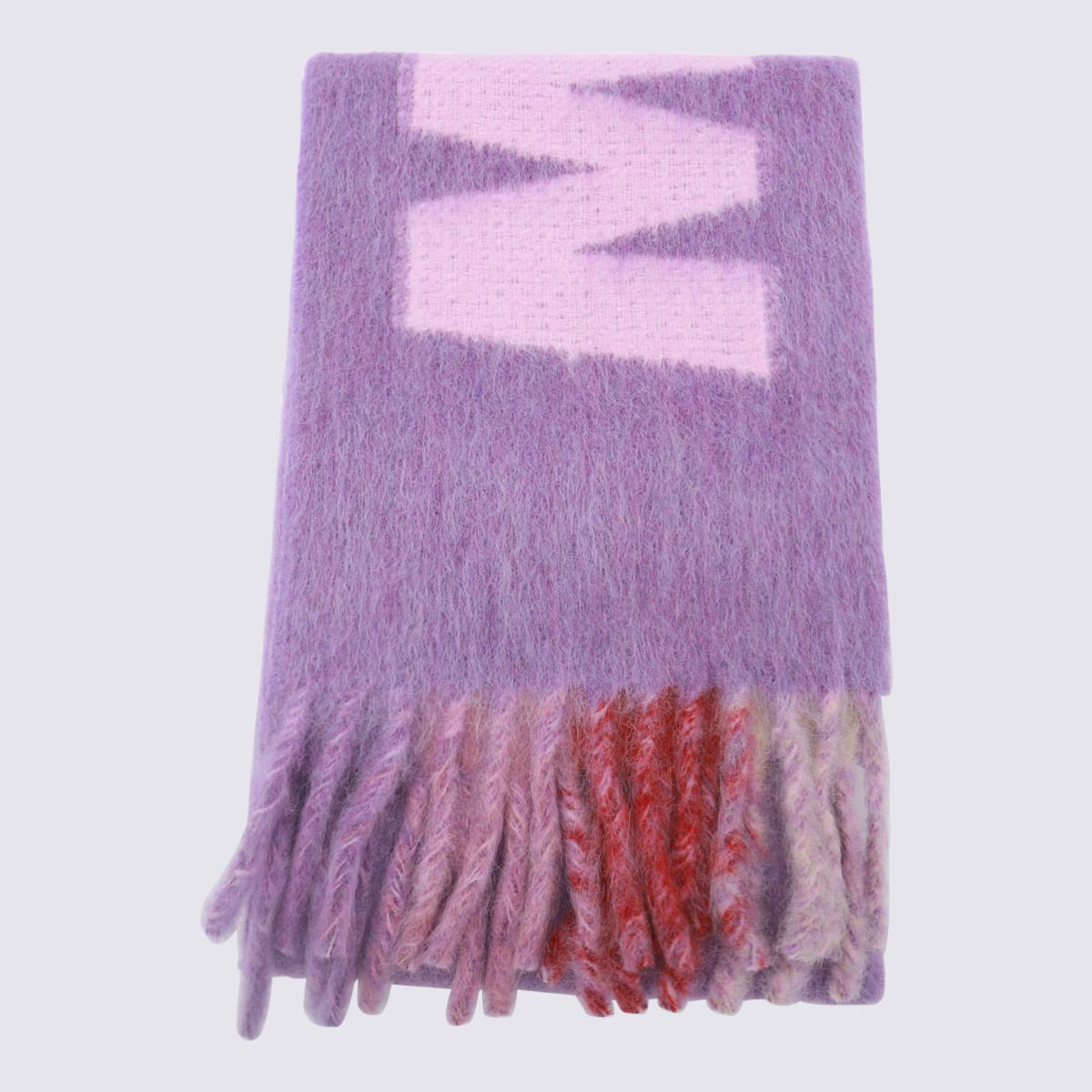 Shop Marni Violet Scarves In Prune Violet