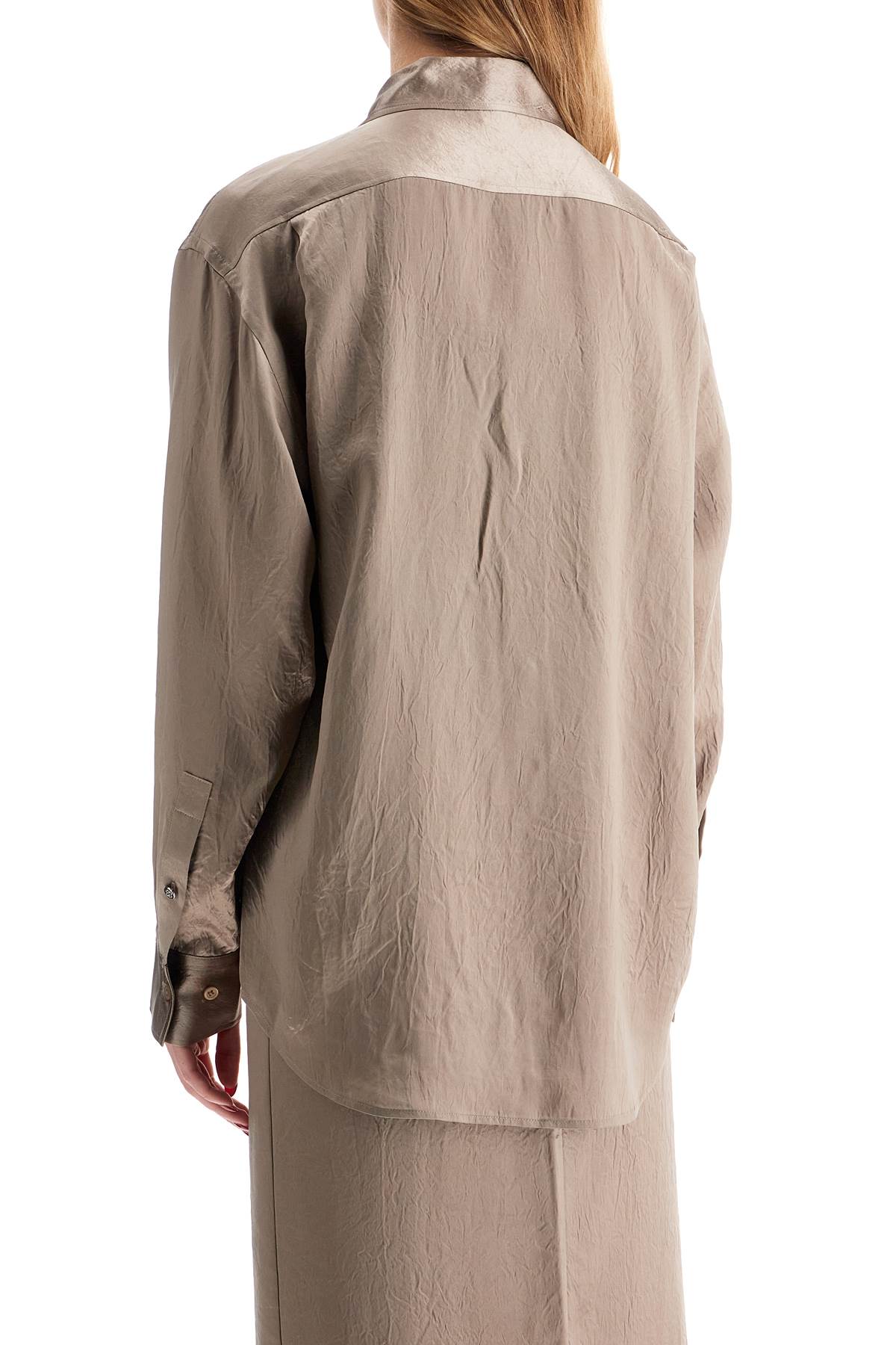 FILIPPA K SATIN RUFFLED SHIRT