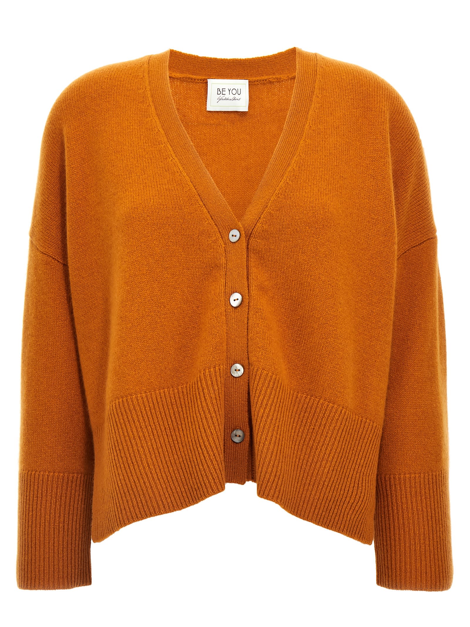 Shop Be You Lady 38 Cardigan In Orange