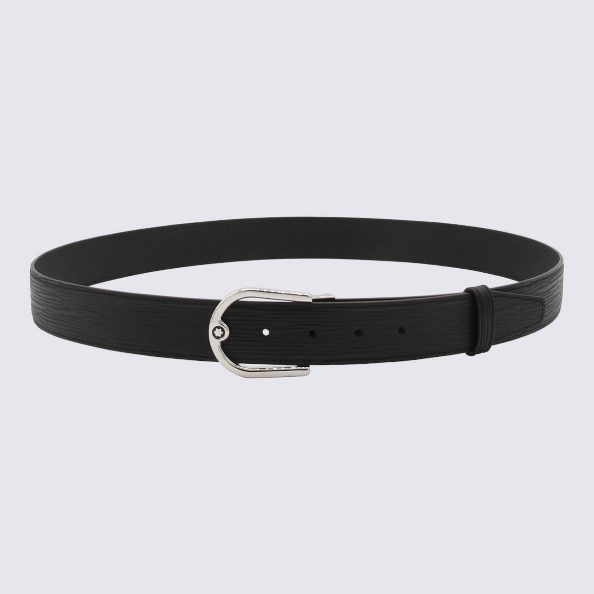 Shop Montblanc Black Leather Belt