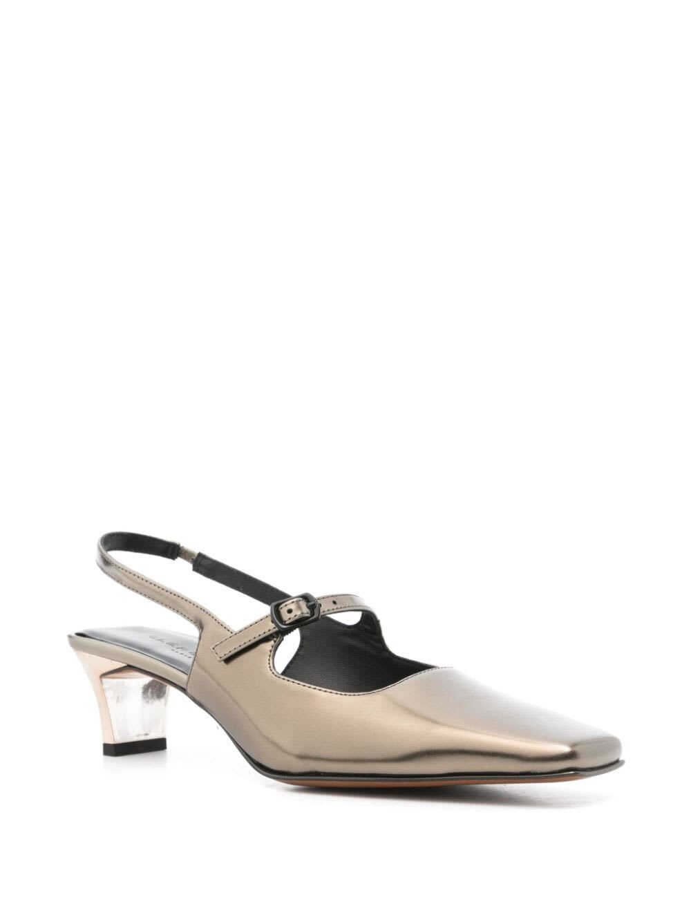 Shop Clergerie Suzie Sling Back In Gbi Metglos