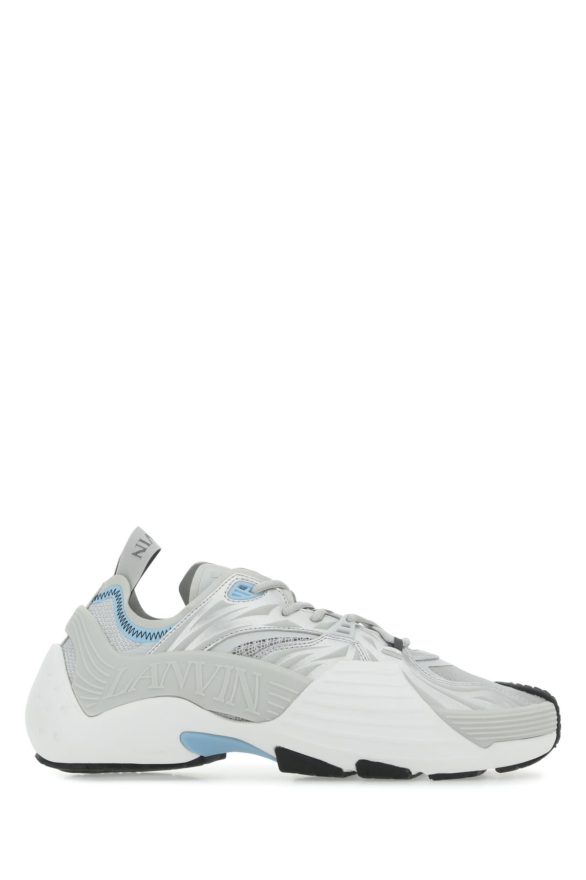 Shop Lanvin Sneakers In Silver