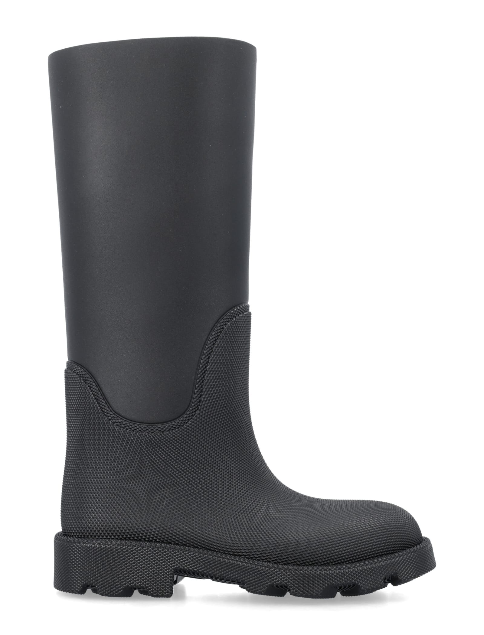 Burberry Marsh Rubber High Boots In Black