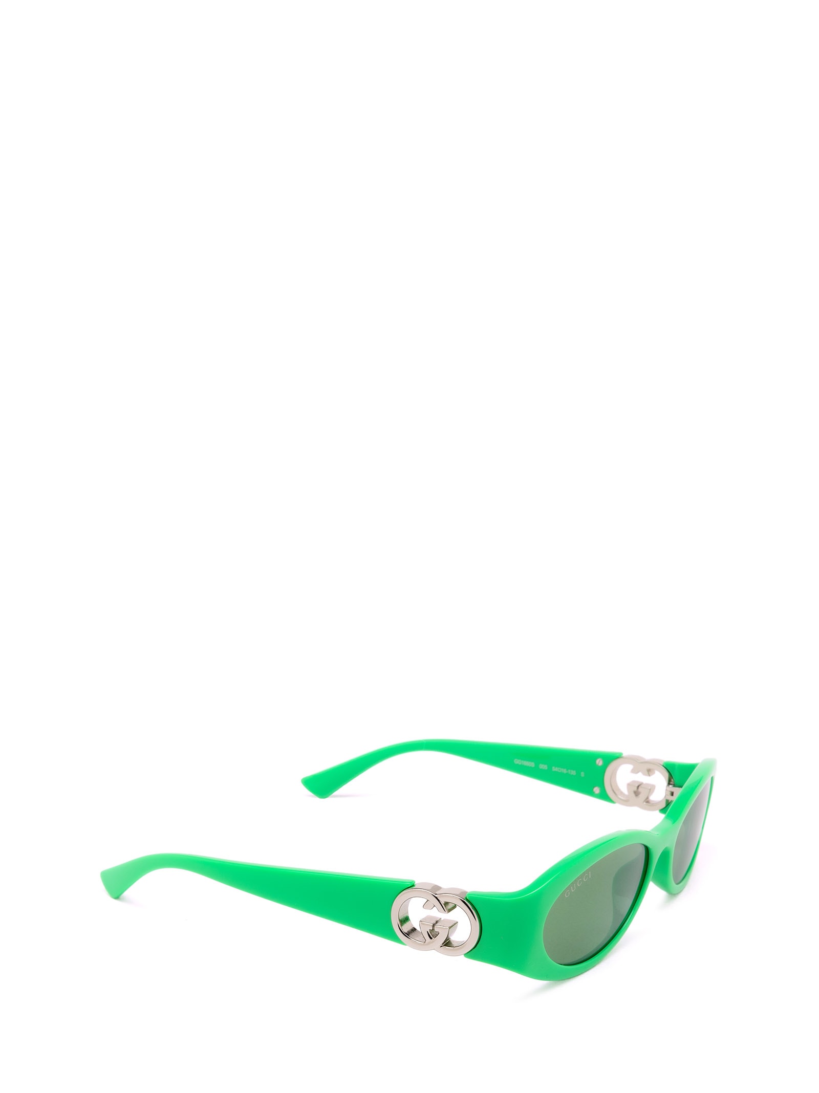Shop Gucci Gg1660s Green Sunglasses