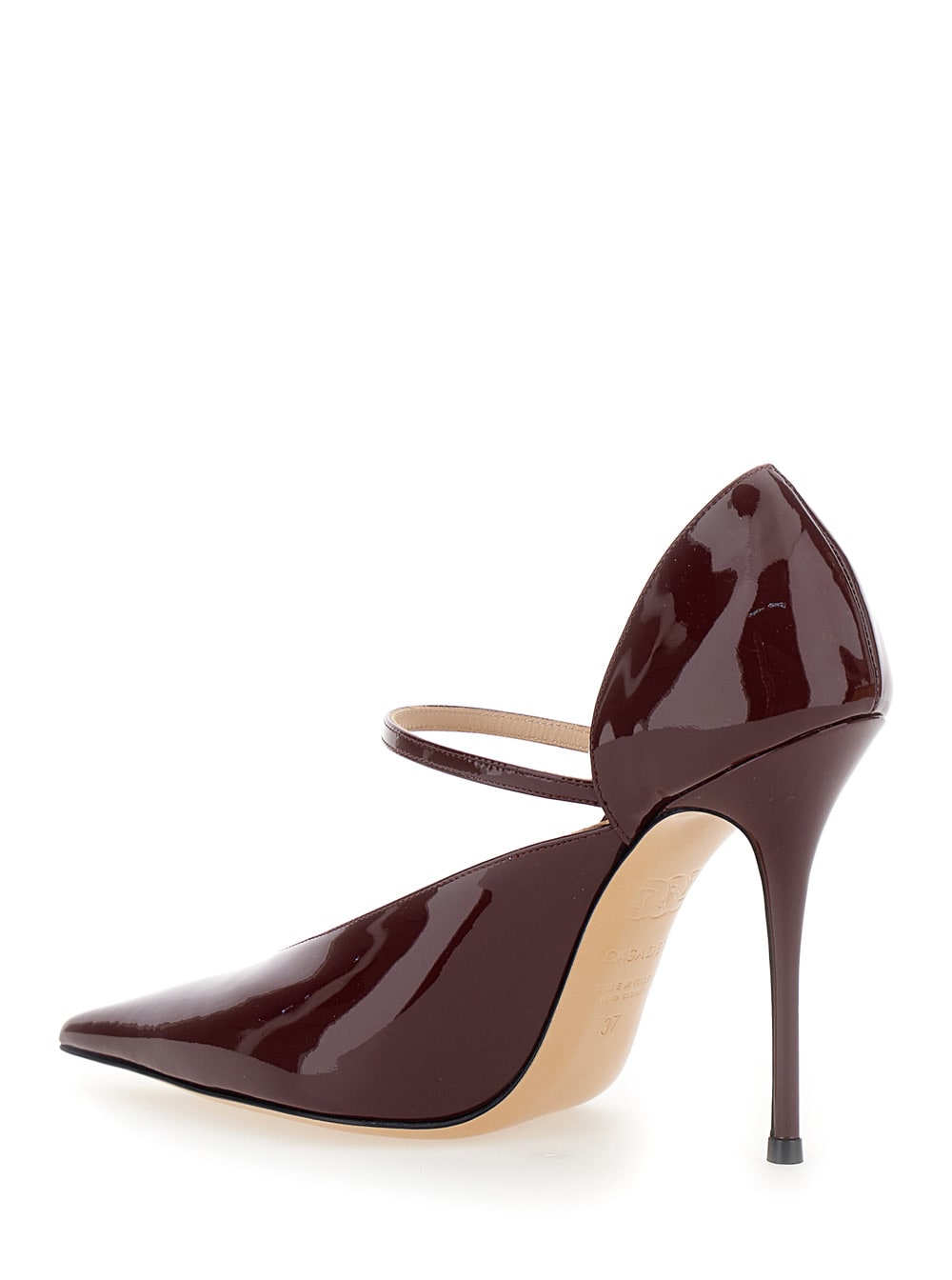 Shop Casadei Scarlet Jolly Bordeaux Pumps With Stiletto Heel In Patent Leather Woman