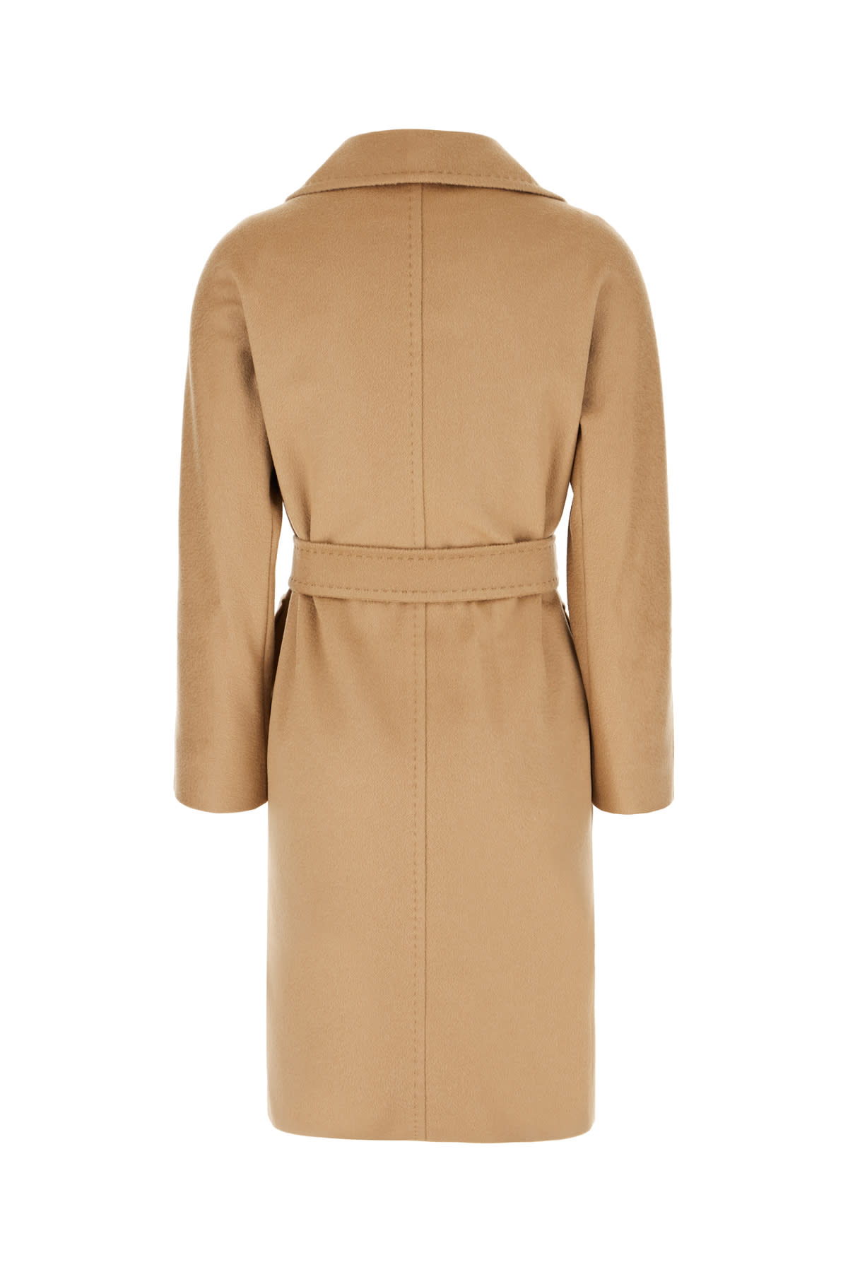 Max Mara Beige Cashmere Blend Coat In Cammello