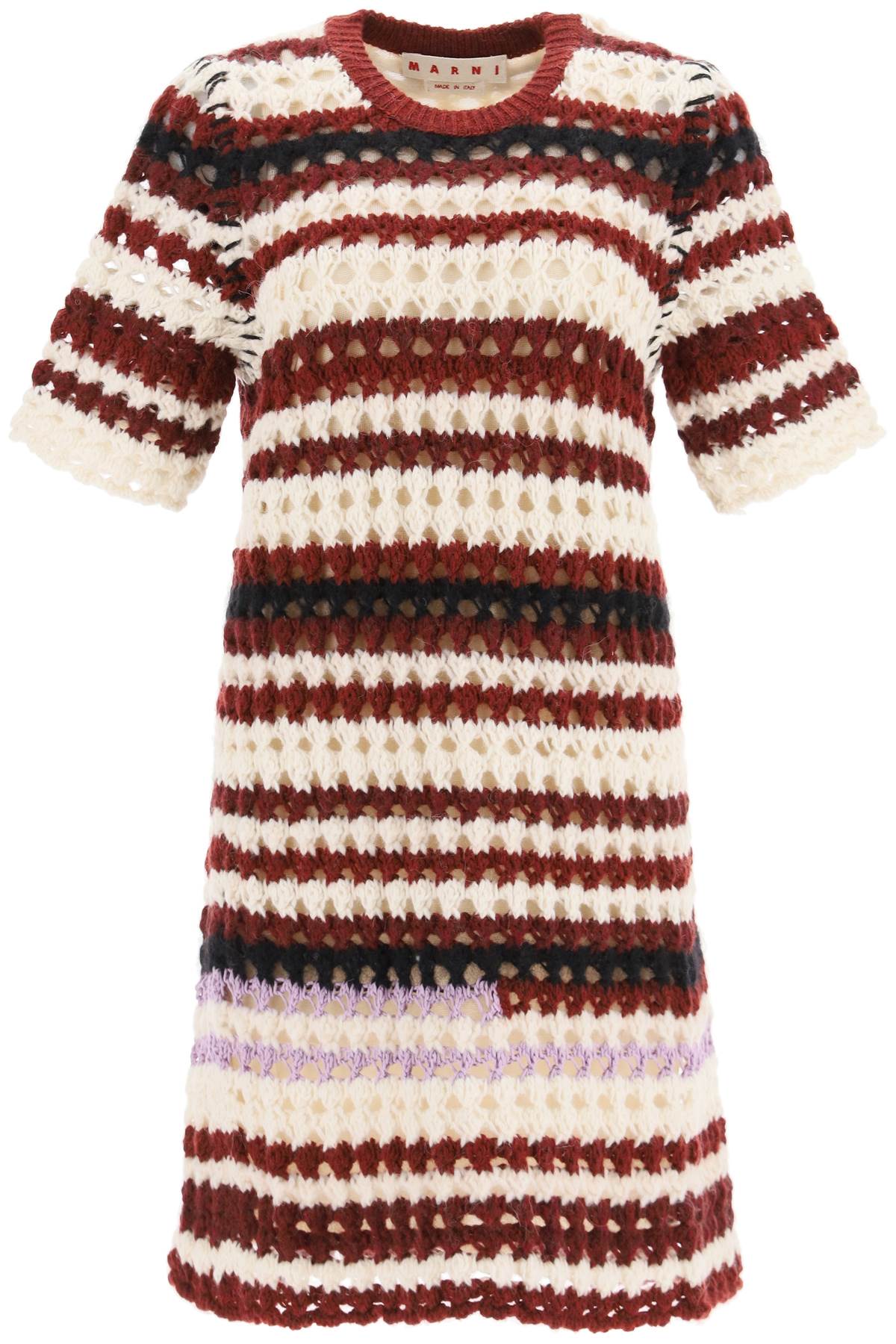 Marni Striped Crochet Dress