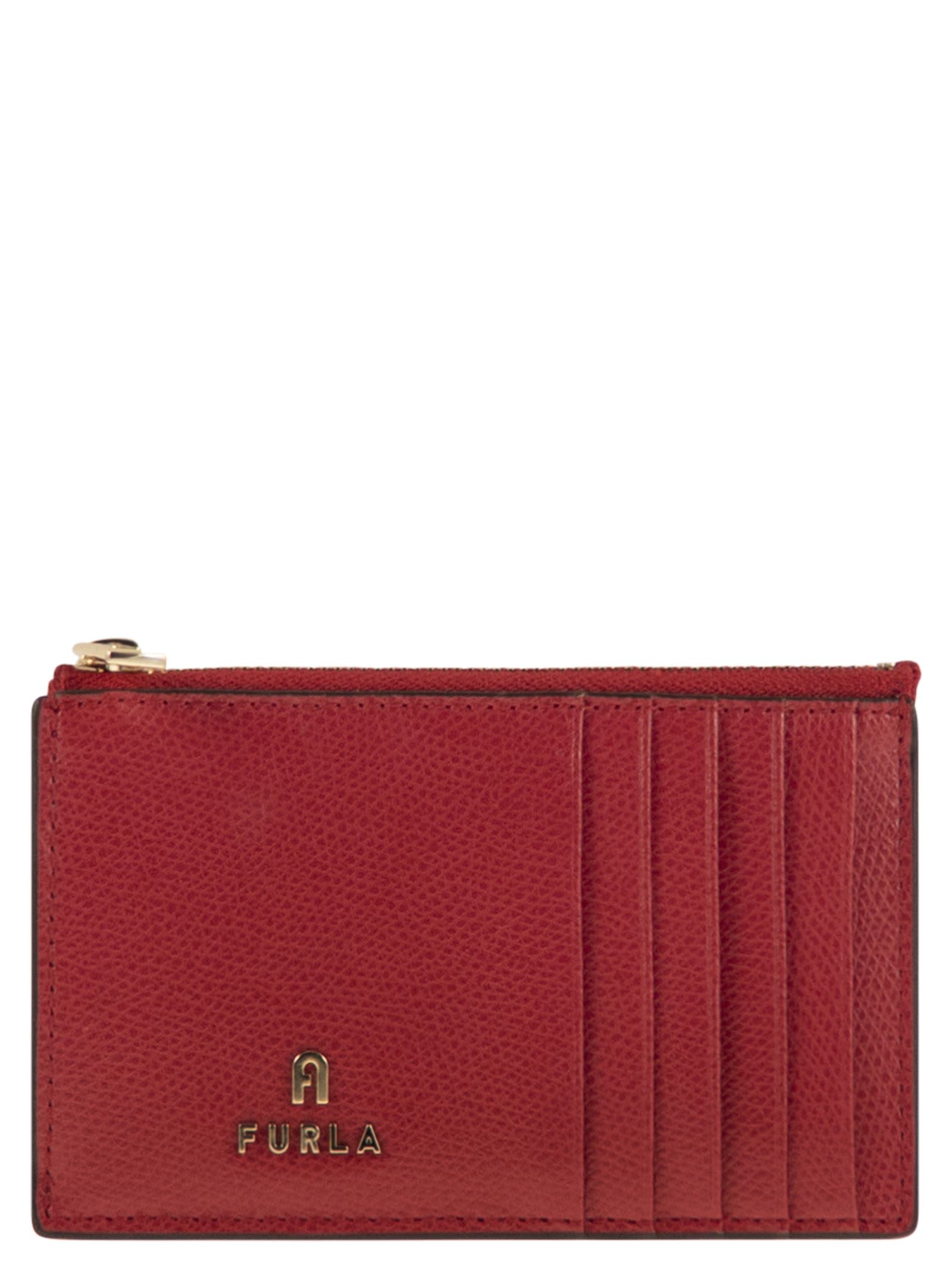 Furla Camelia - Credit Card Holder M In Burgundy
