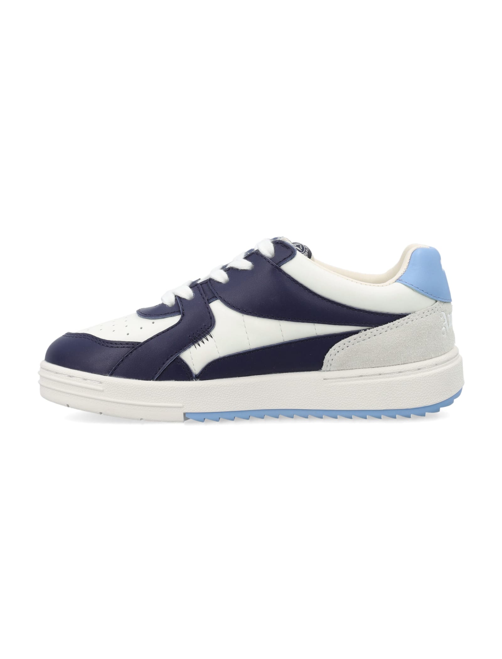 Shop Palm Angels University Sneakers In White Blue