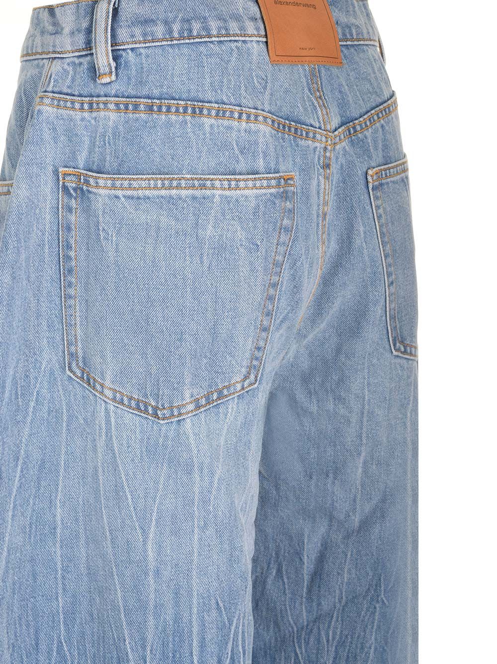 Shop Alexander Wang Oversized Jeans In Blue