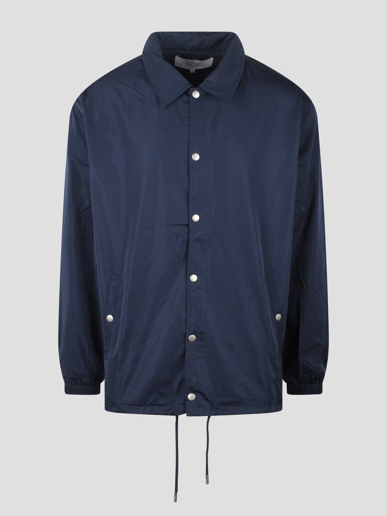 Shop Maison Kitsuné Coach Jacket In Blue