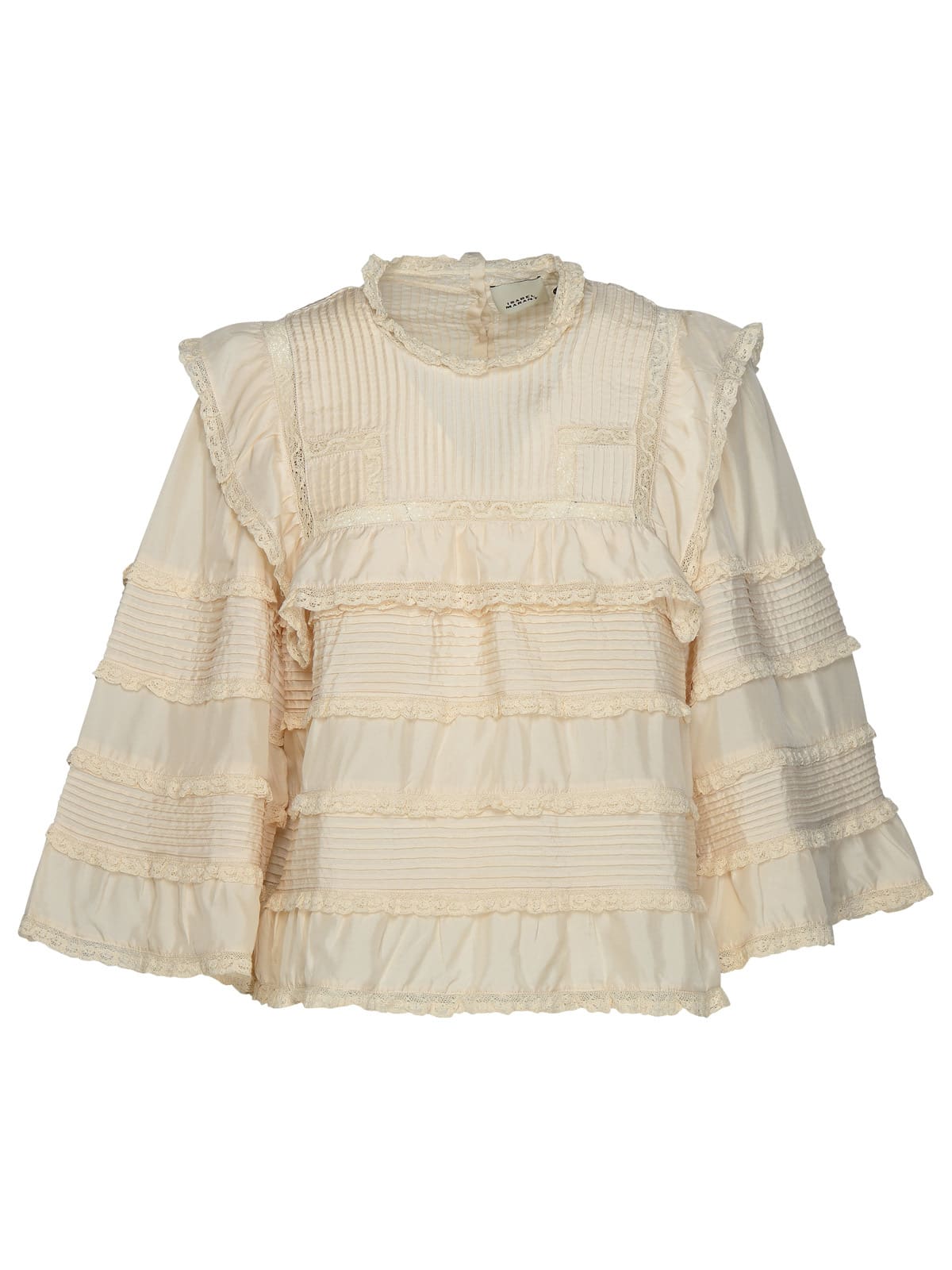 Isabel Marant Zalmara Blouse In Beige