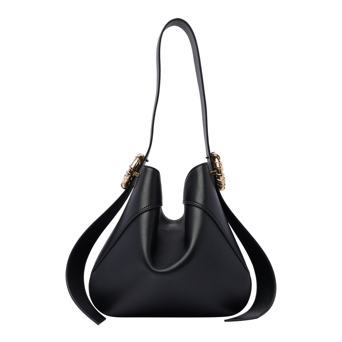 Shop Lanvin Melodie Hobo Bag In Black