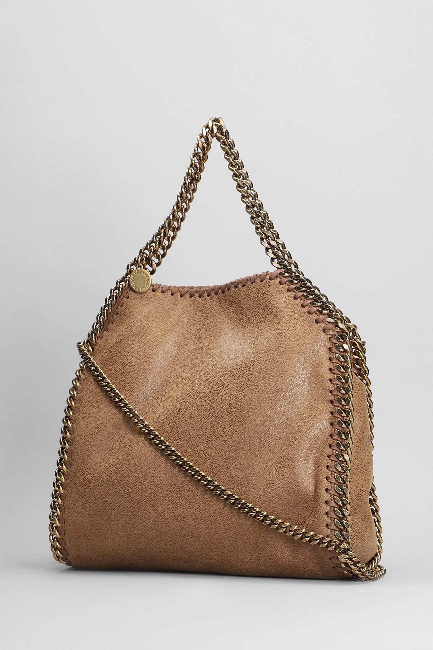Stella Mccartney Falabella Shoulder Bag In Brown Polyester In Brown