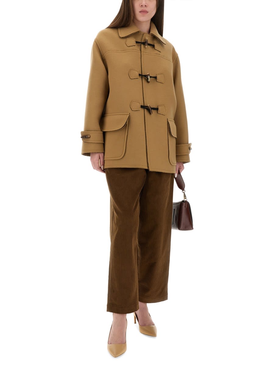 Moschino Corduroy Pants In Brown