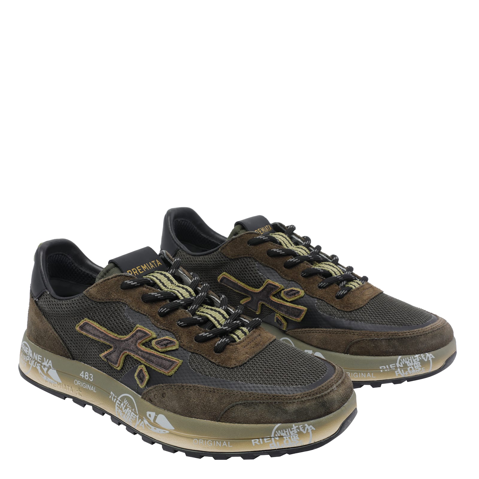 Premiata Nous 7731 Sneaker In Green