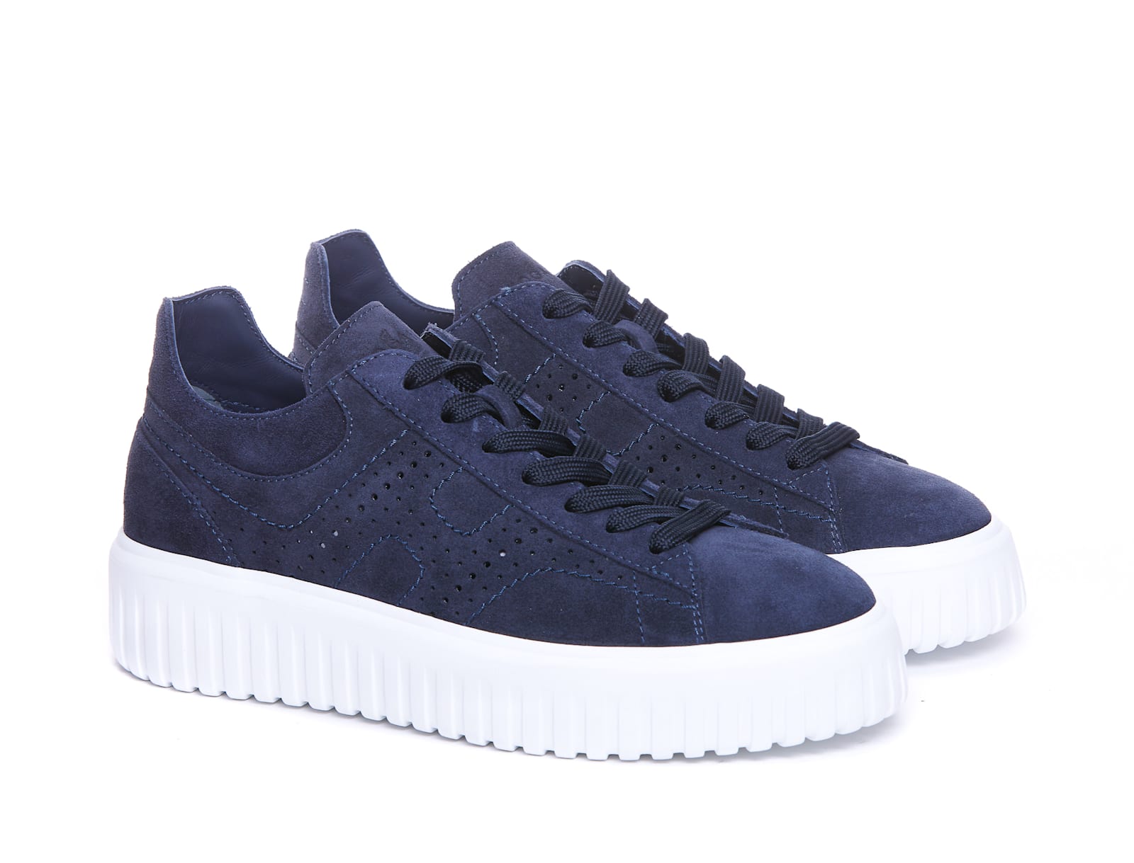 Hogan H-stripes Sneakers In Blue