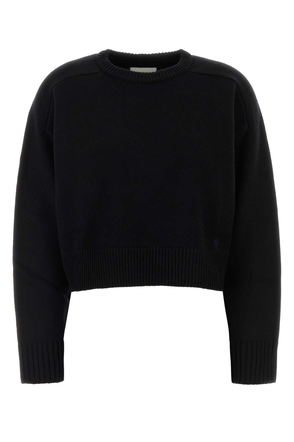 Loulou Studio Black Wool Blend Bruzzi Sweater In Black
