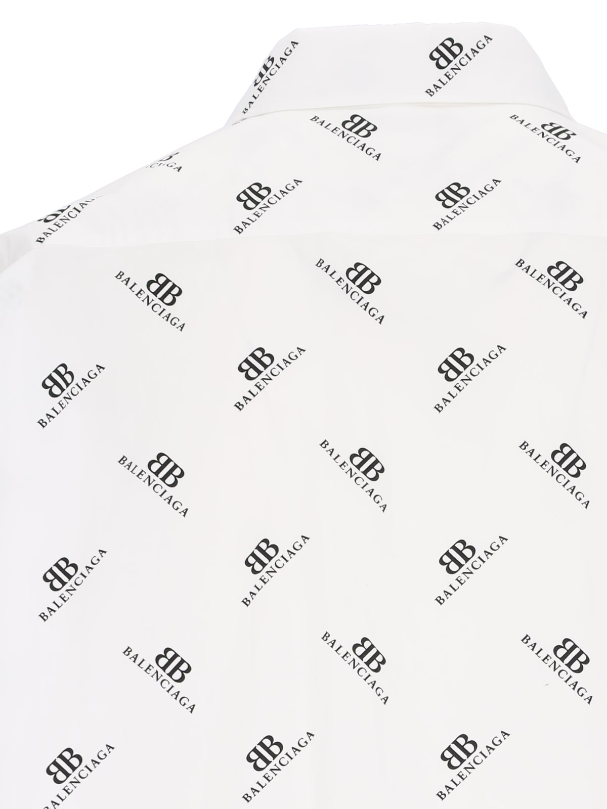 Balenciaga Logo Shirt In White