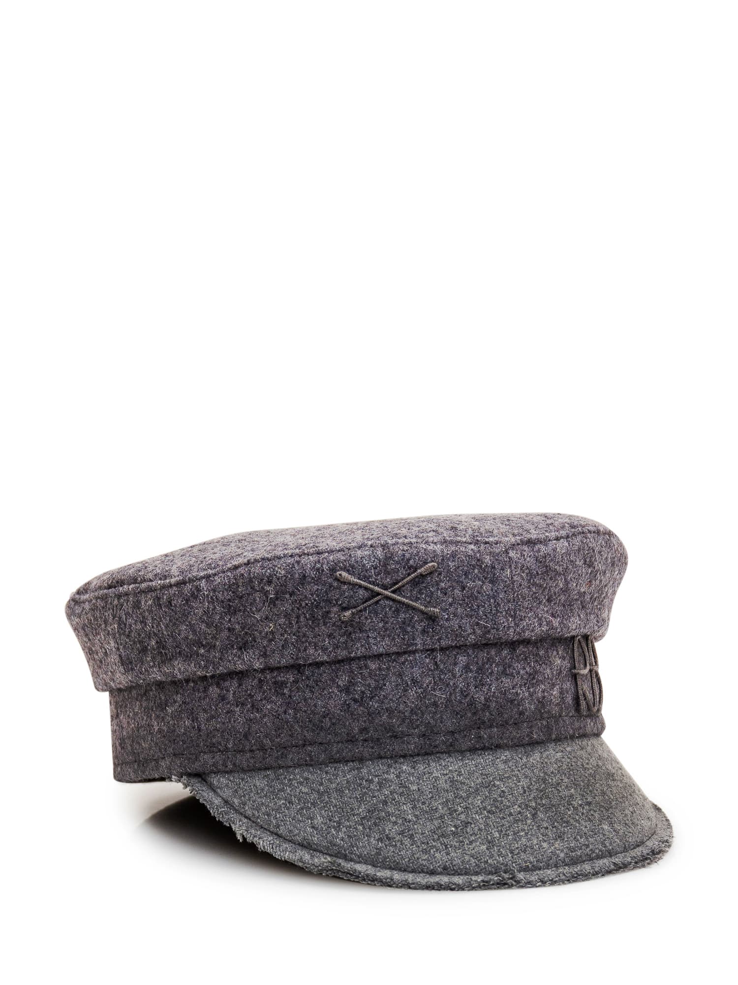 Shop Ruslan Baginskiy Baker Boy Hat In Multi Grey