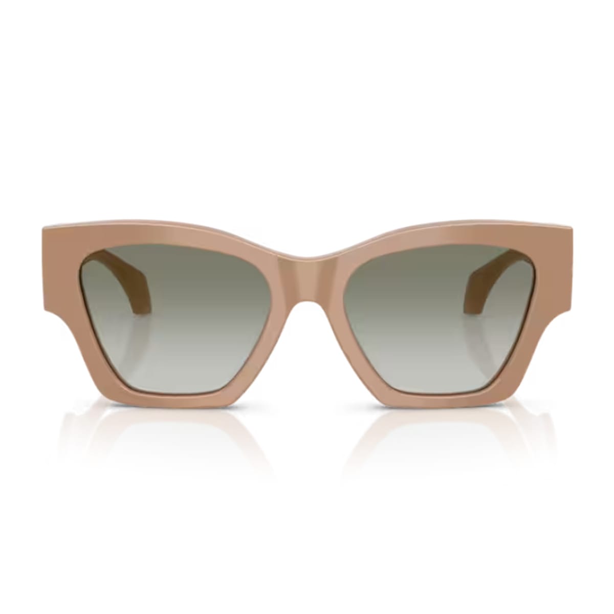 Versace 0ve4492u Signature 55178e Cammello Tinta Unita Sunglasses In Brown